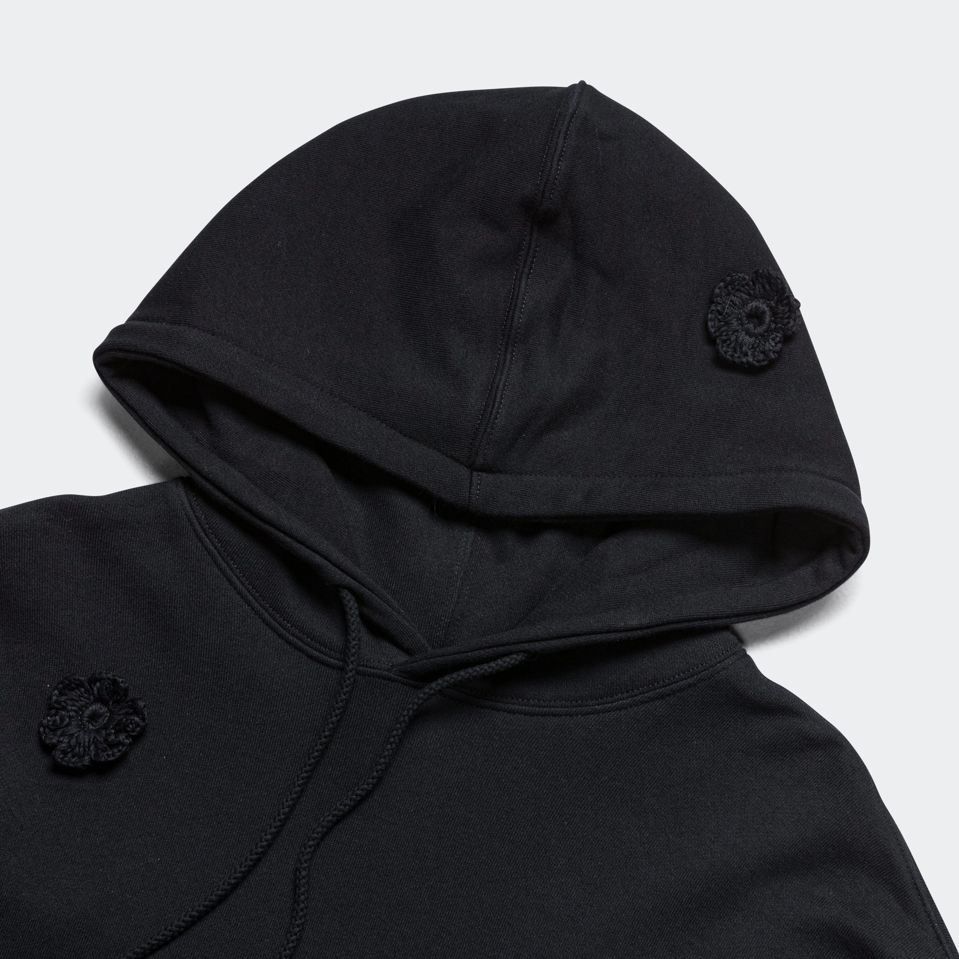 Fashion Hoodie Cool Vibes Daisie Gym Hoodie - Black Terry