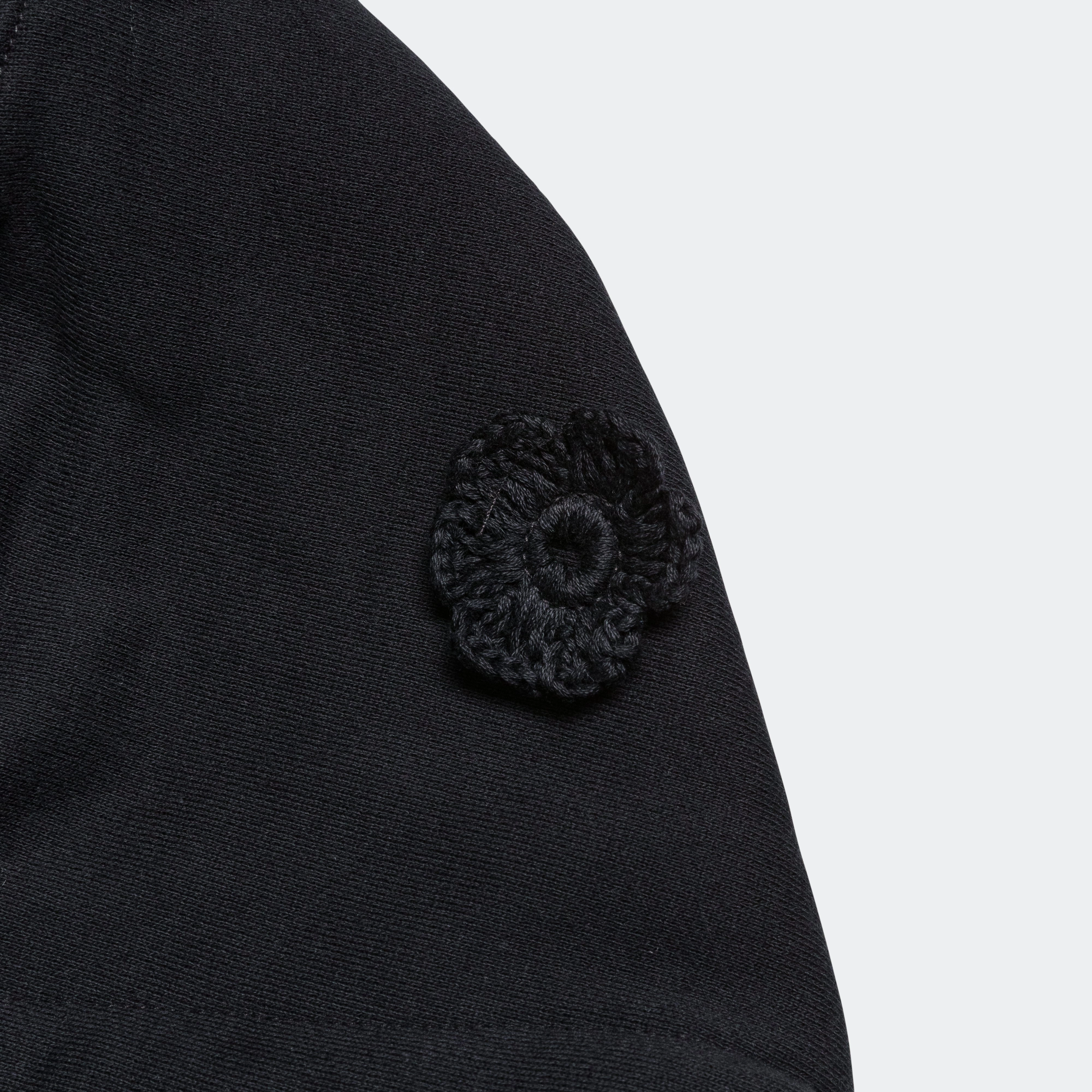 Daisie Gym Hoodie - Black Terry City Staple Smooth Texture