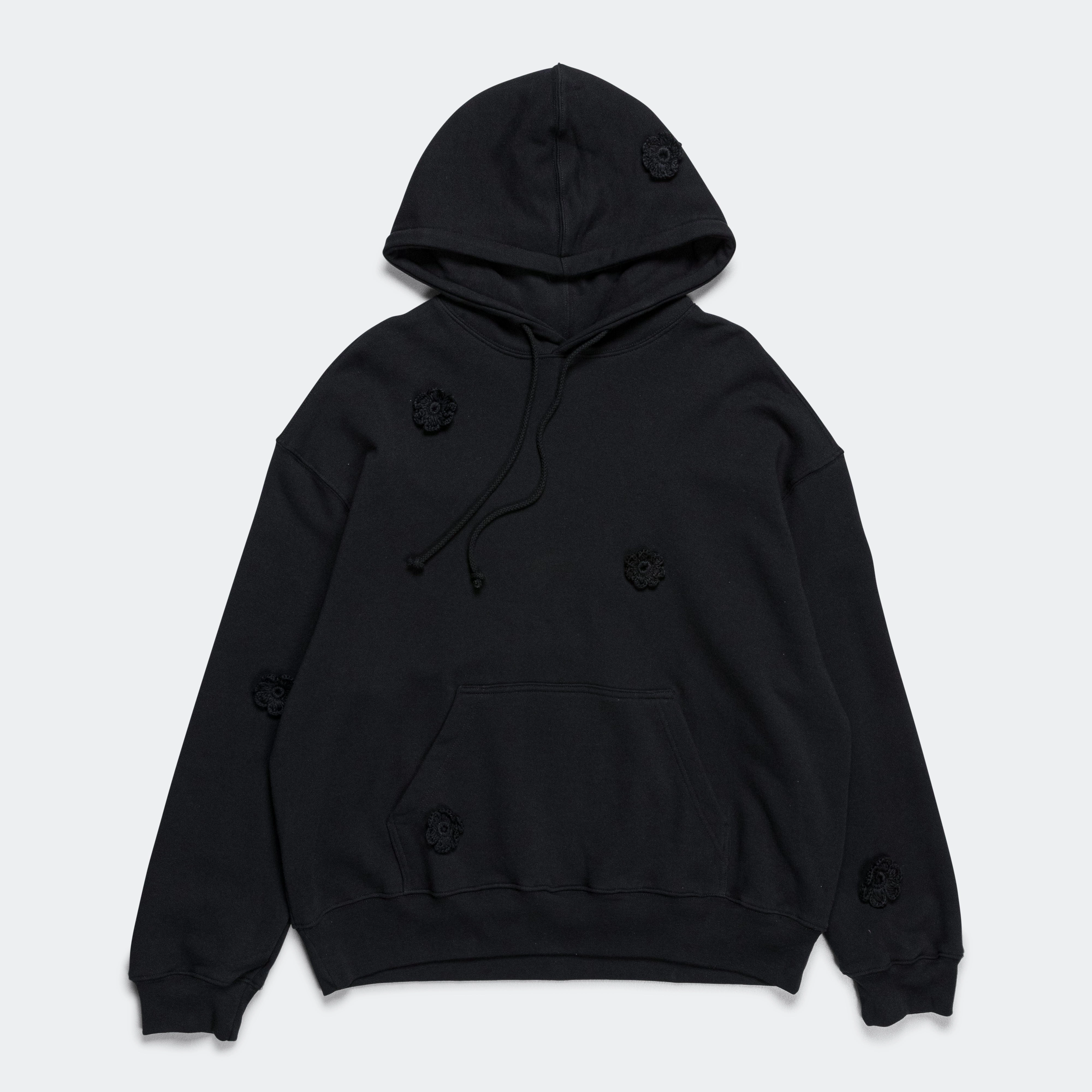 Daisie Gym Hoodie - Black Terry Sporty Layer Fashion Relaxed