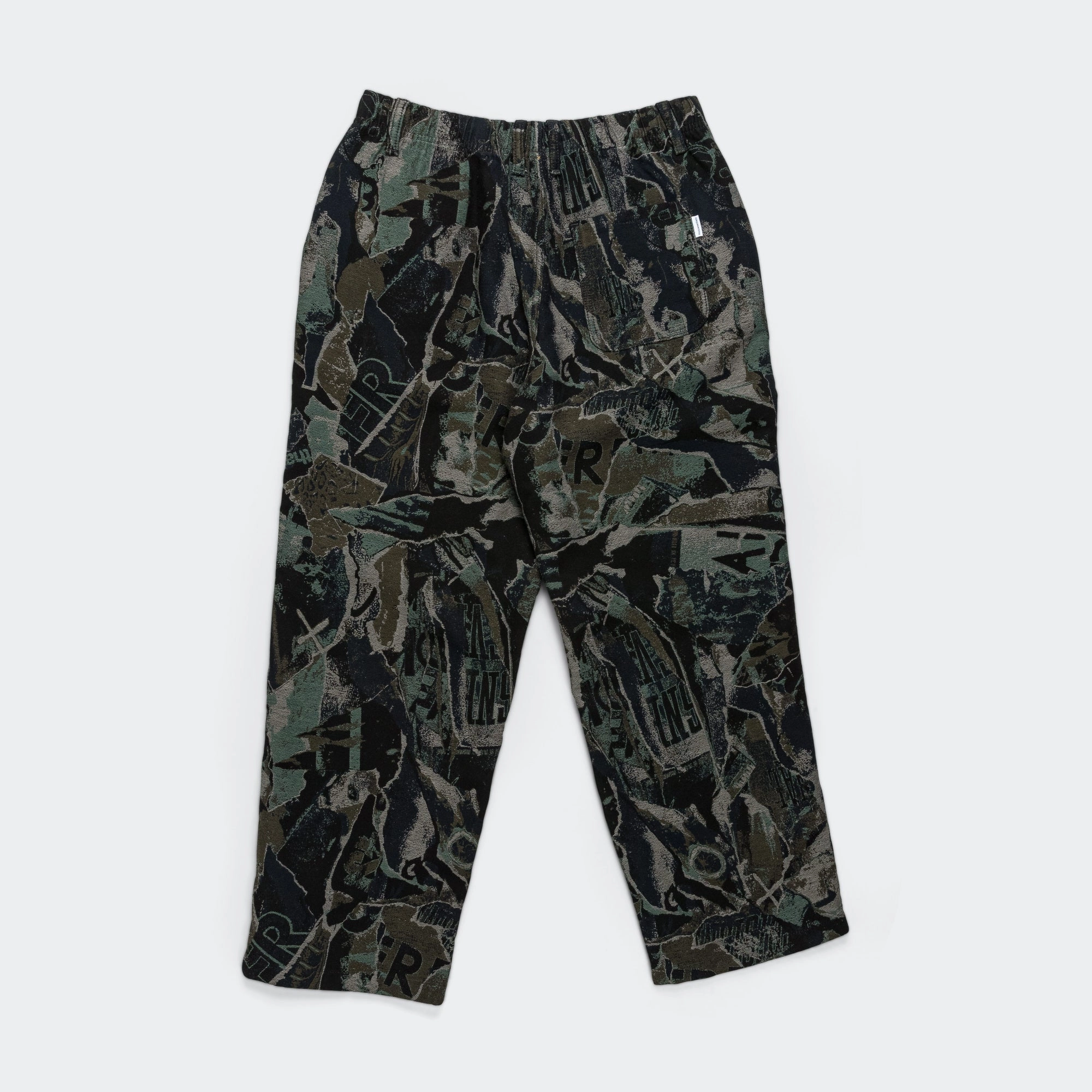 Jacquard Loose Pant - Black ComfortWaistband AdjustableDrawstring