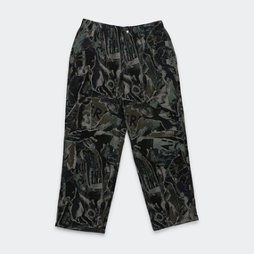 Move Freely Jacquard Loose Pant - Black