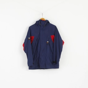 Spraway Men S Jacket Navy Hydro-Dry Nylon Outdoor Hooded Rain Top All-Purpose Jacket Cravat