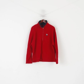 Sprayway Men XL Fleece Top Red Vintage Zip Neck Outdoor Sweateshirt product concert wearability