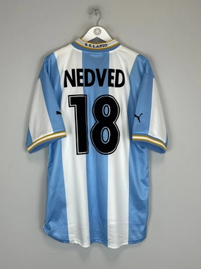 Any Move 1999/00 LAZIO NEDVED #11 *MINT* HOME SHIRT (L) PUMA
