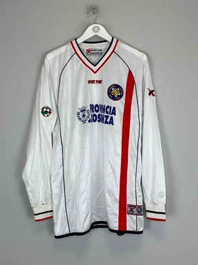 2002/03 COSENZA PAVONE #30 *MATCH ISSUE* L/S AWAY SHIRT (XL) SPORT POINT Style Driven Sport Clip Compatible