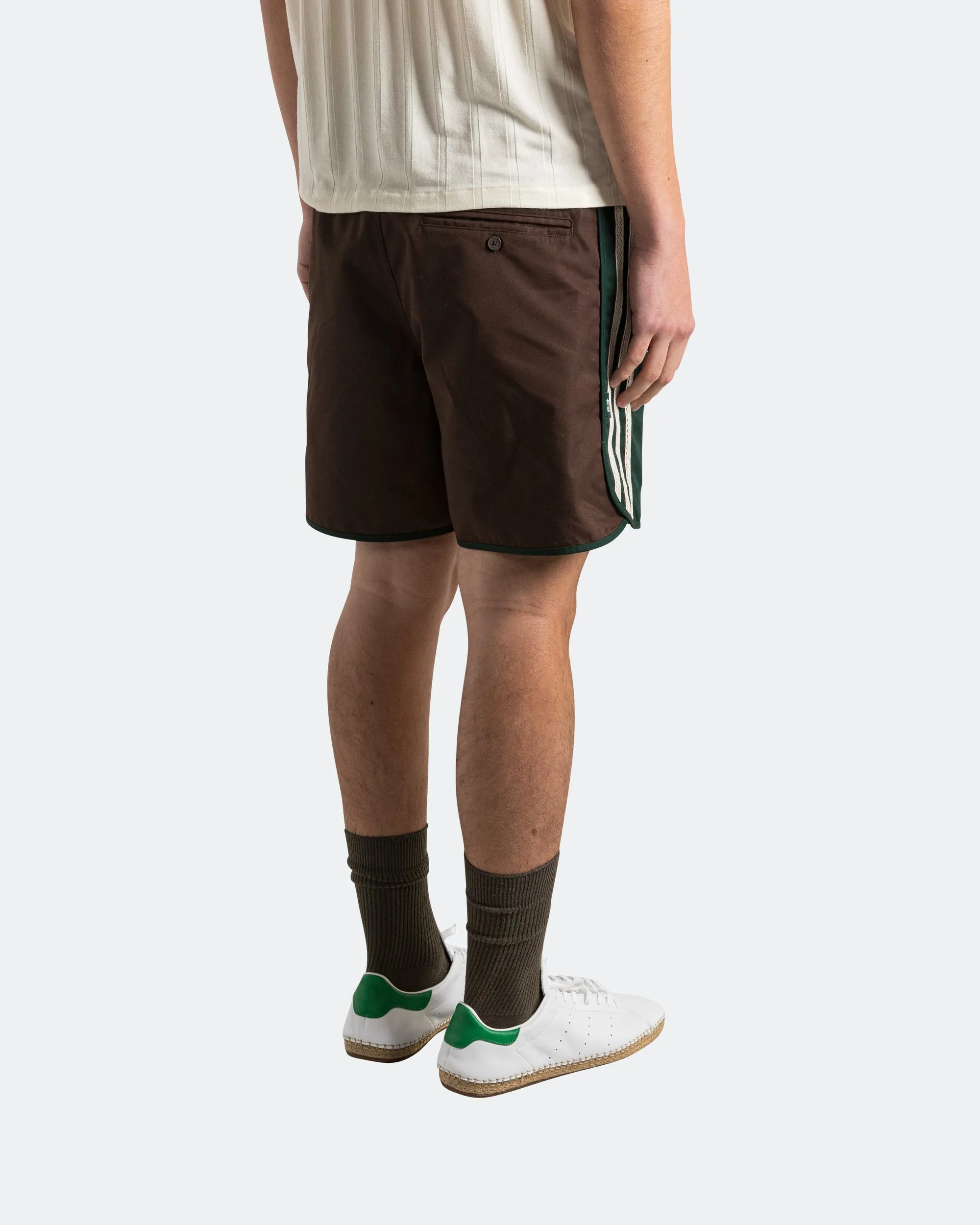 Sprinter Shorts by Edison Chen x CLOT - Dark Brown Easy Days