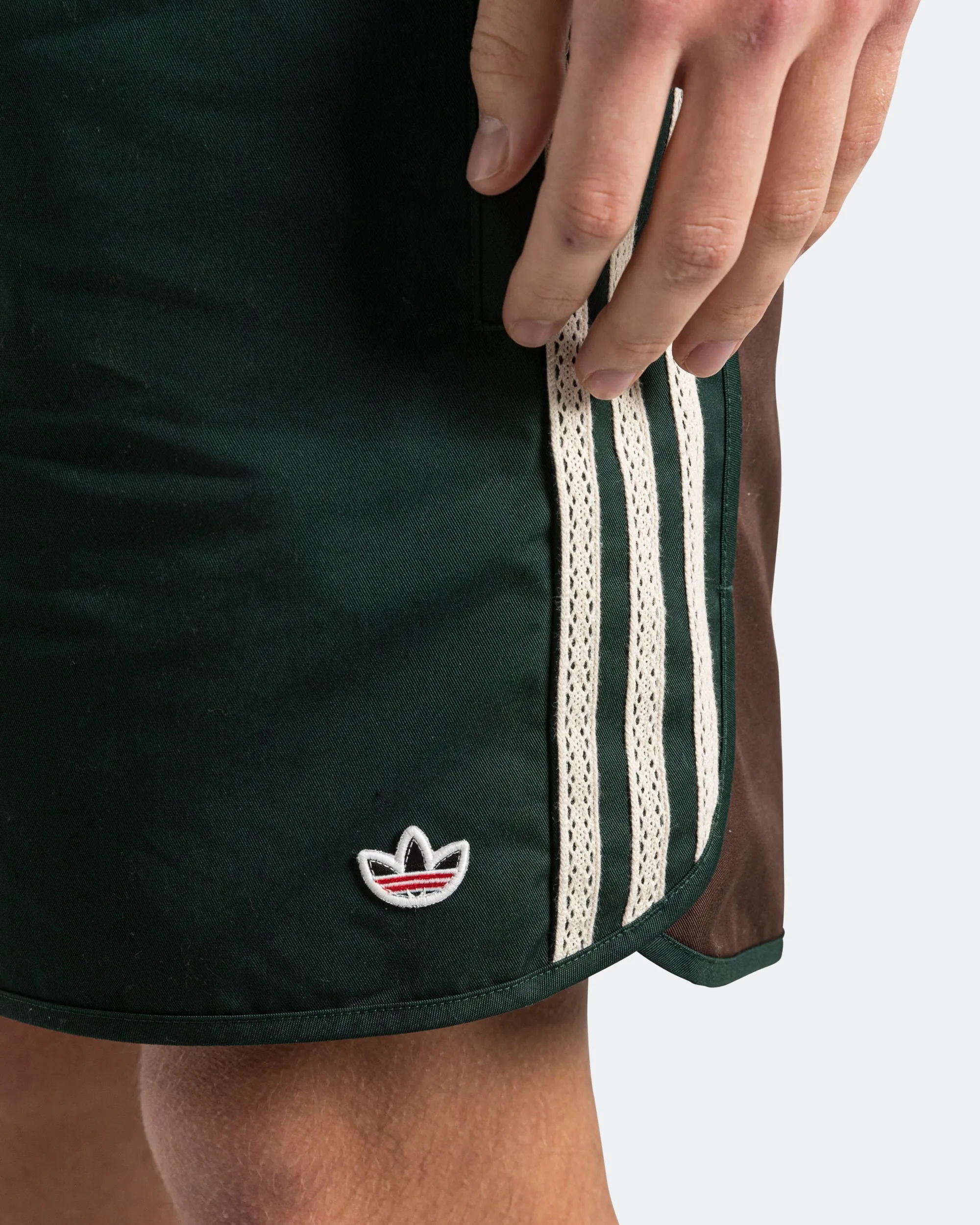 construction work Water Repellent Finish Sprinter Shorts by Edison Chen x CLOT - Dark Brown