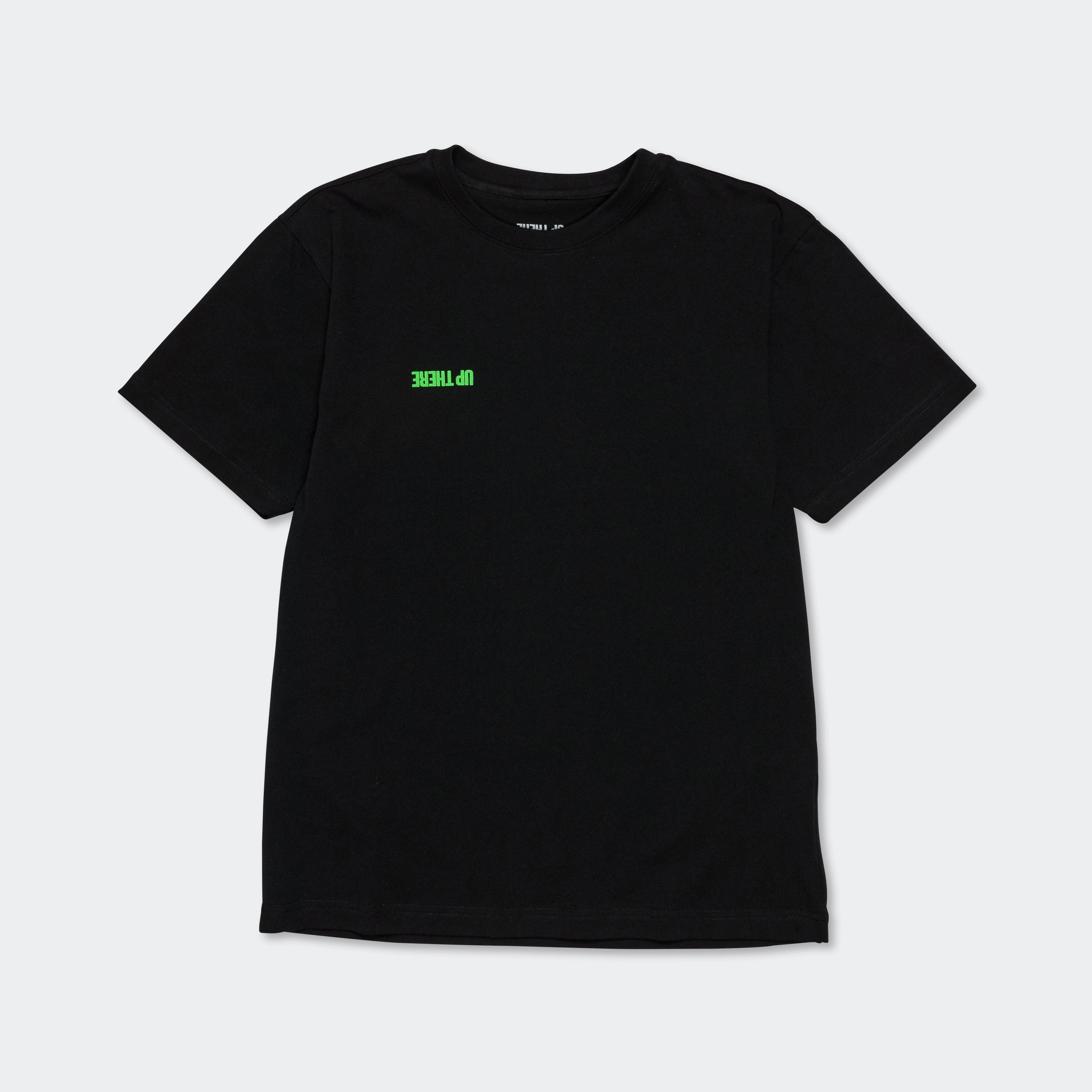 Timeless Comfort Travel Trend Look SS Logo Tee - Black/Green