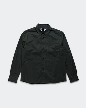 Patterned Design Non Iron Fabric Overall Shirt - Algae Lightweight Brushed Cotton