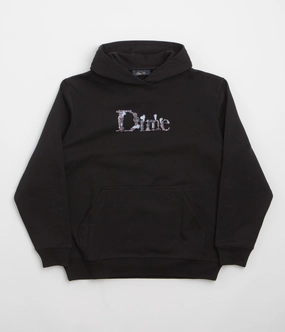 Dime Classic Steampunk Hoodie - Black silk blend Wrinkle Free Fabric