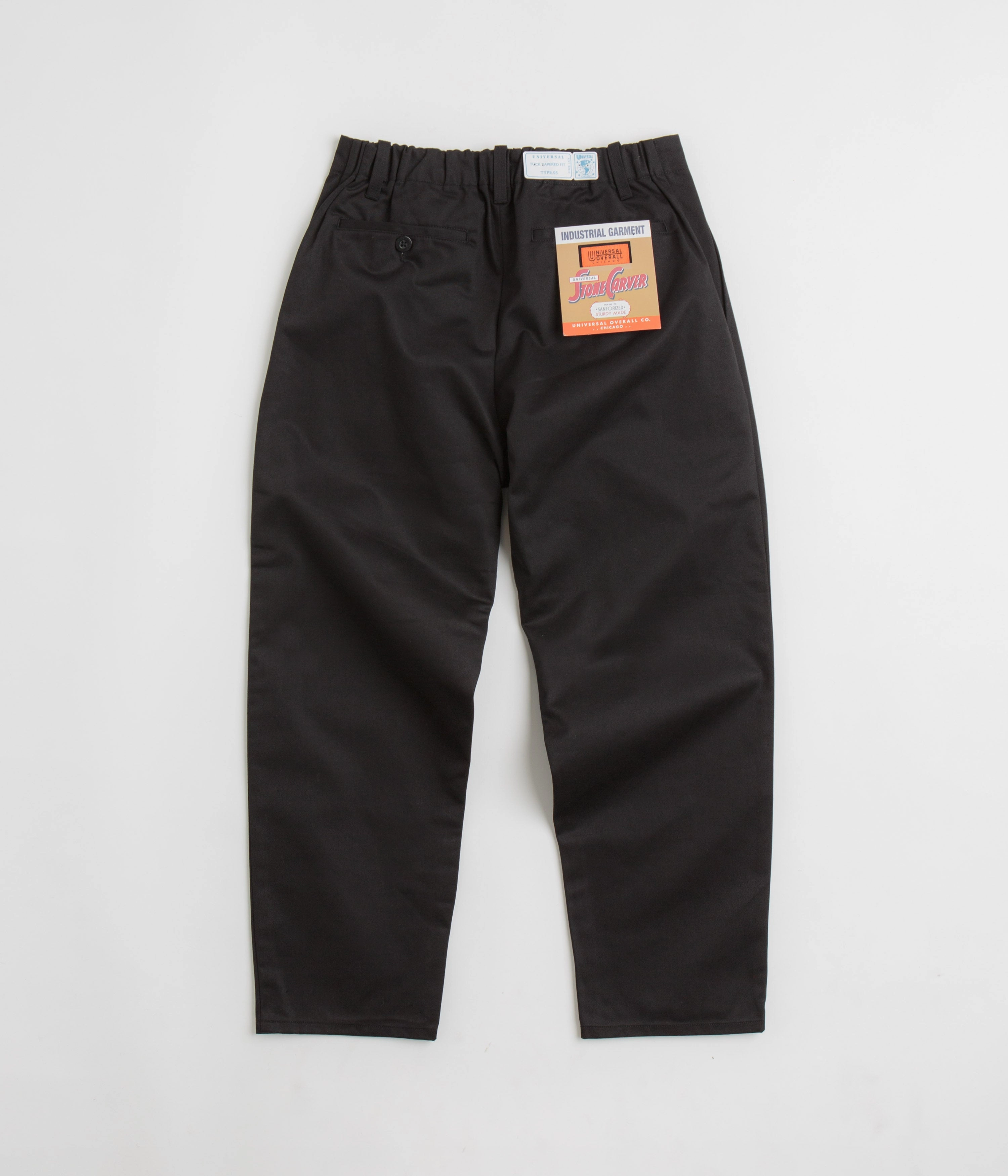Universal Overall Type.05 Tuck Tapered Pants - Black Odor Control Fabric