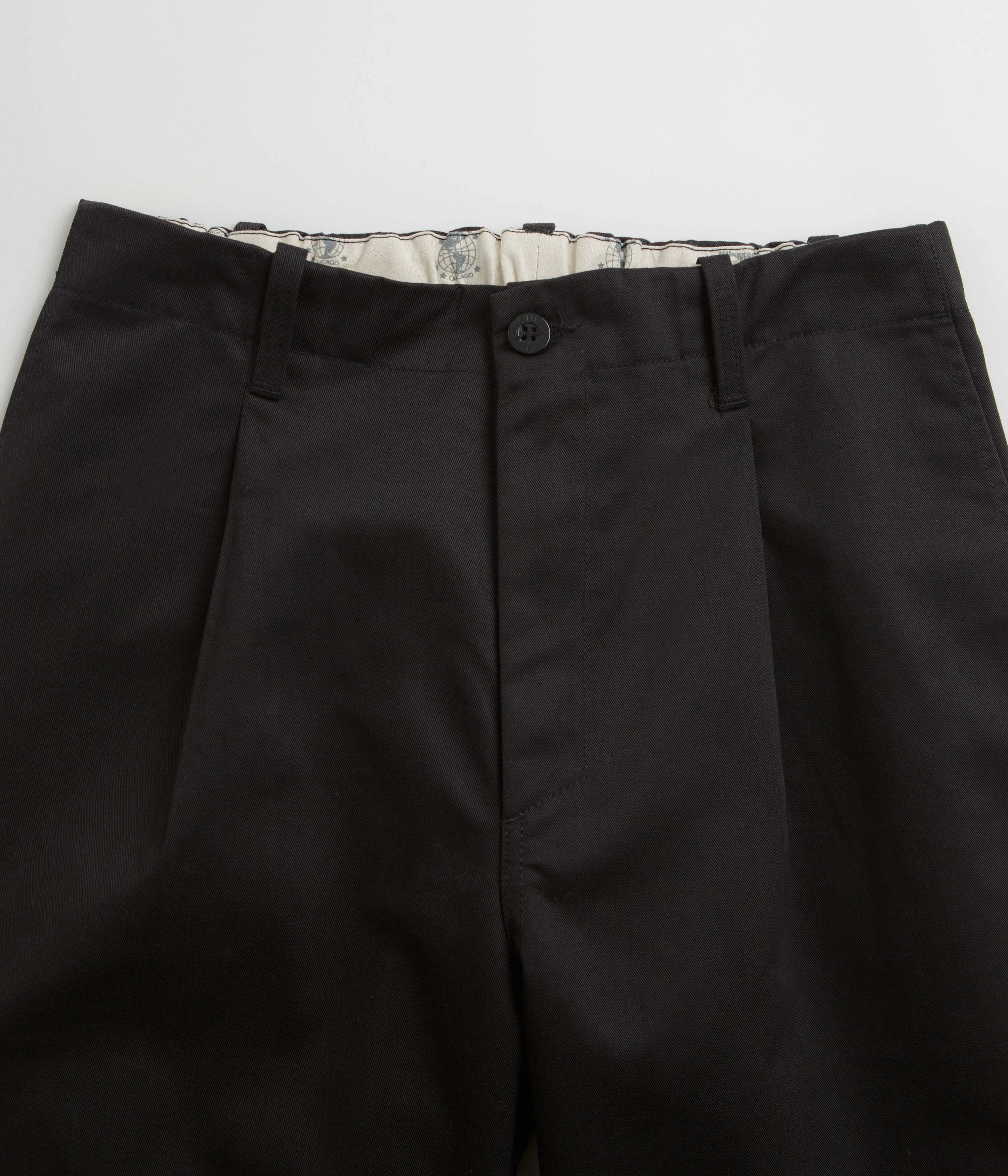 Universal Overall Type.05 Tuck Tapered Pants - Black Cozy Layering Yoga Ready