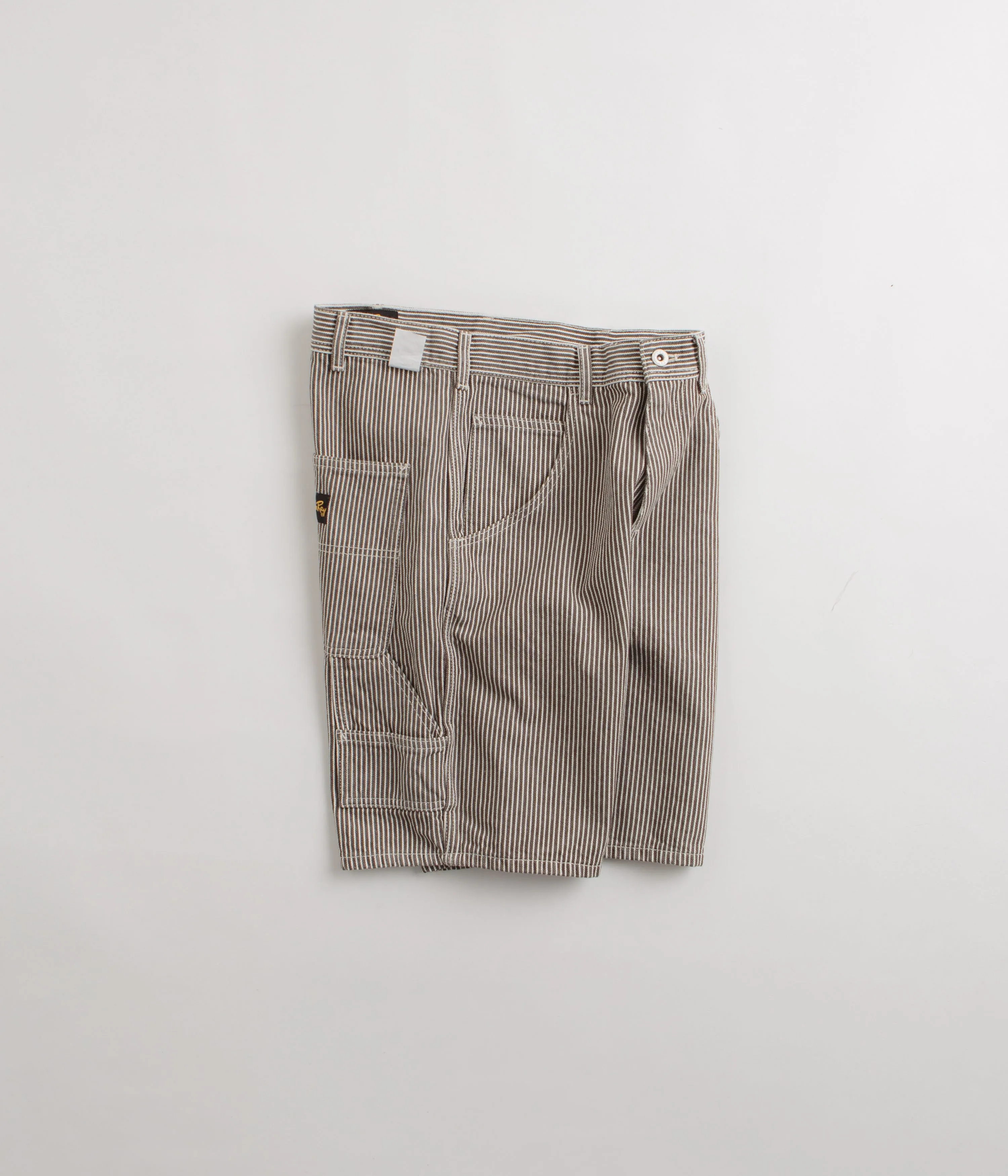 Stan Ray Big Job Shorts - Black Stone Hickory Pre Shrunk Cotton Blend Timeless Look