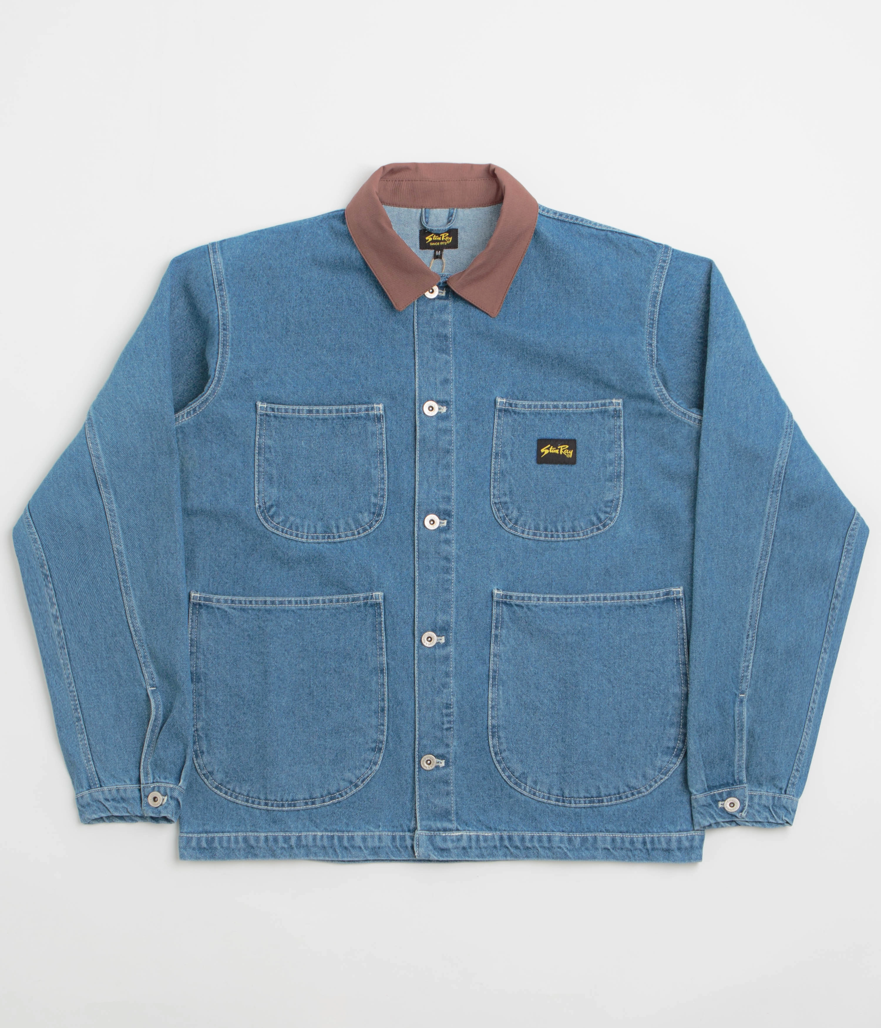 Stan Ray Coverall Jacket - 70'S Stone Denim Seam Sealed Construction