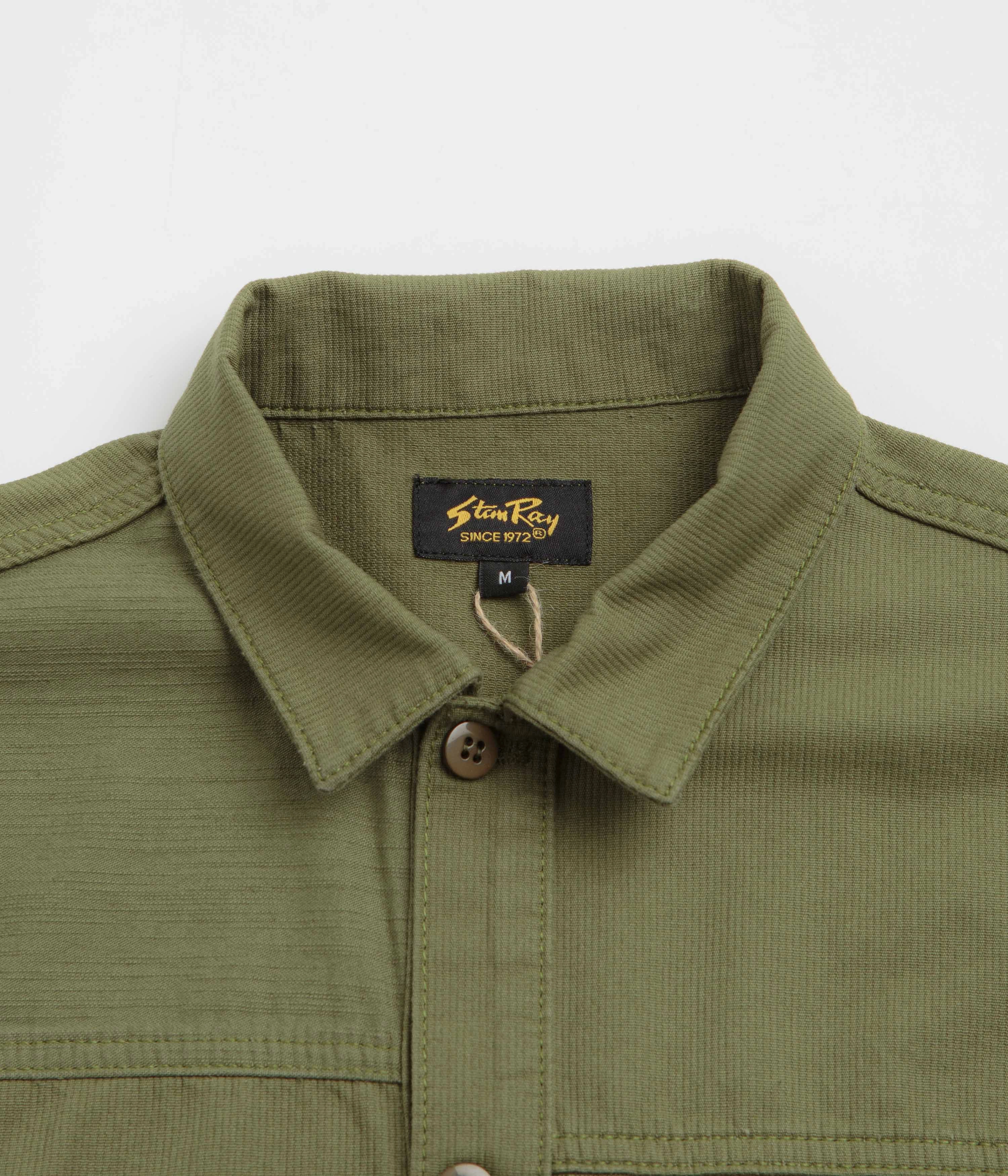 Stan Ray CPO Shirt - Olive Poplin / Sateen Compact Packing Reinforced Hems