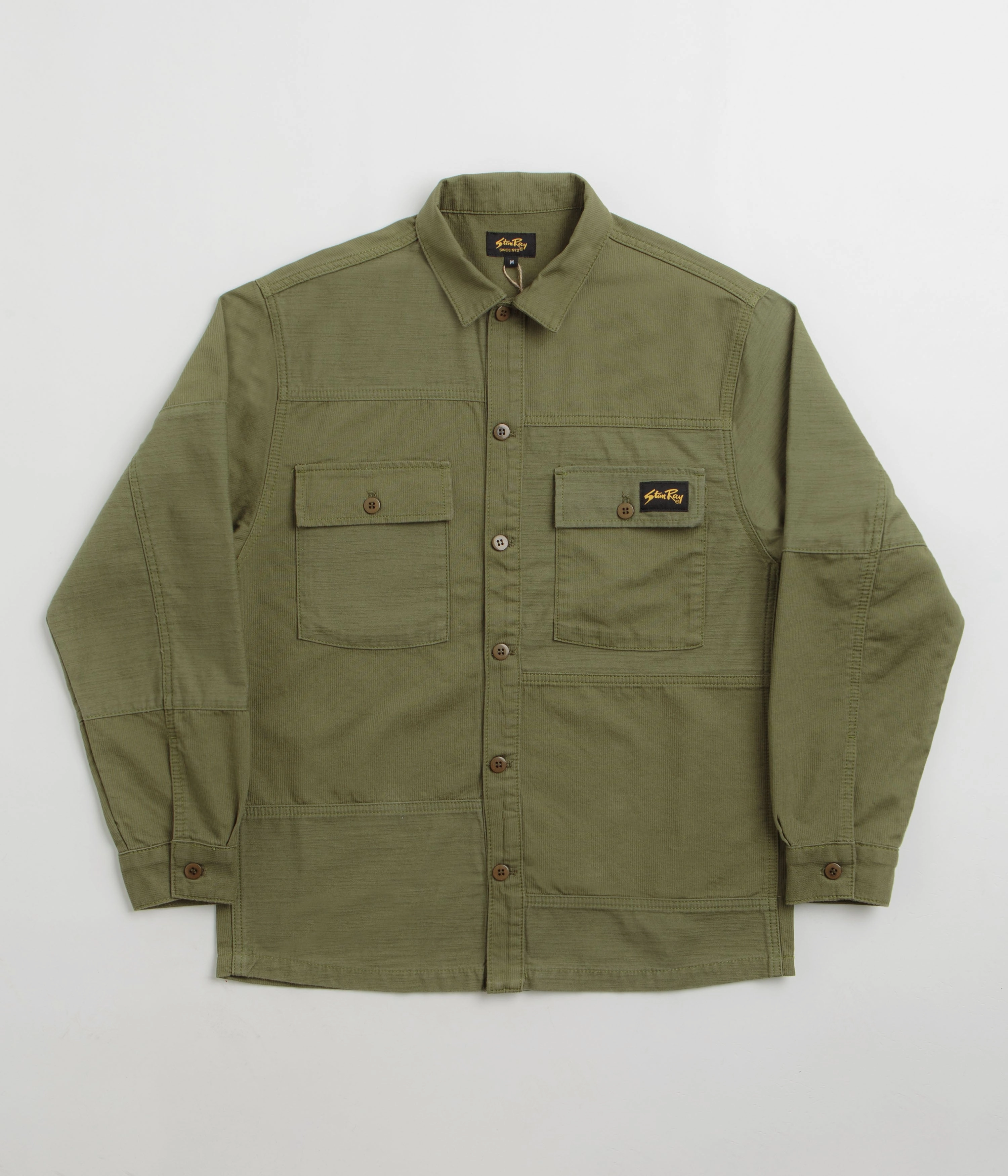 Eco Friendly Production Outdoor Gear Stan Ray CPO Shirt - Olive Poplin / Sateen