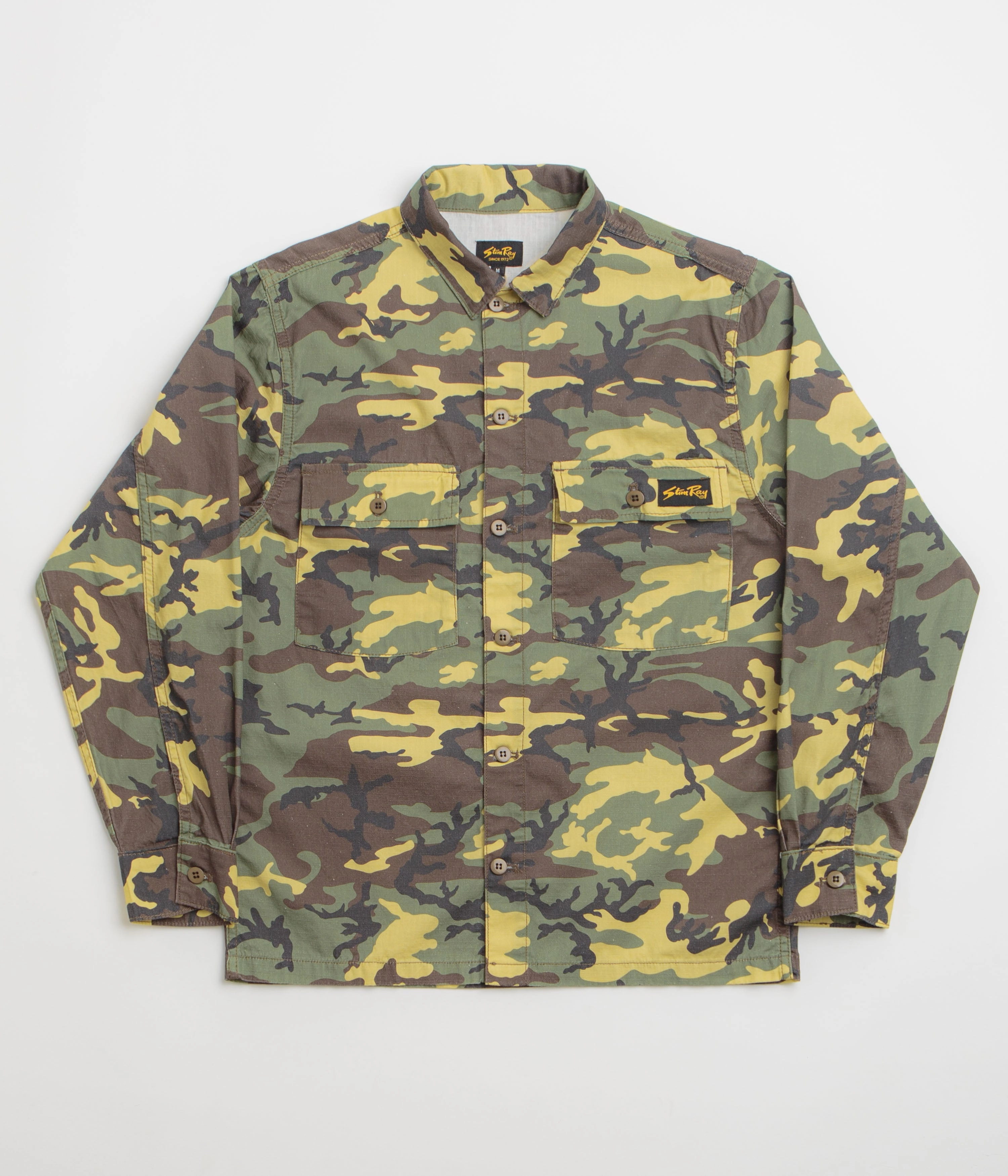 Reinforced Elasticity Stan Ray CPO Shirt - Woodland DPM Ripstop