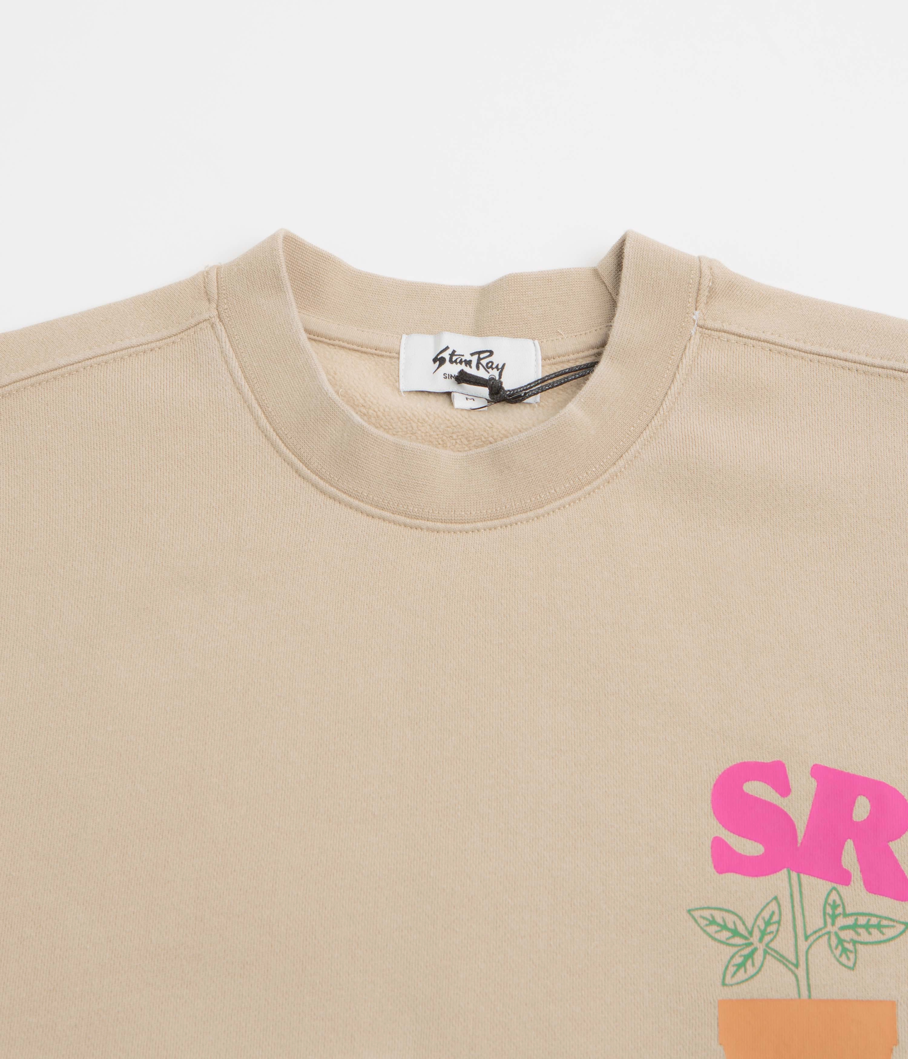 men Cozy Street Style Stan Ray Dirt Crewneck Sweatshirt - Peyote