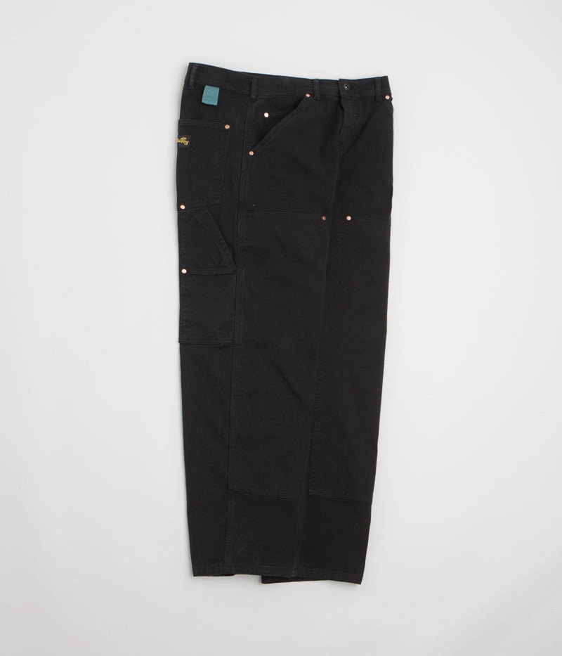 AdjustableDrawstring SecureClosures Stan Ray Double Knee Pants - Washed Black Duck