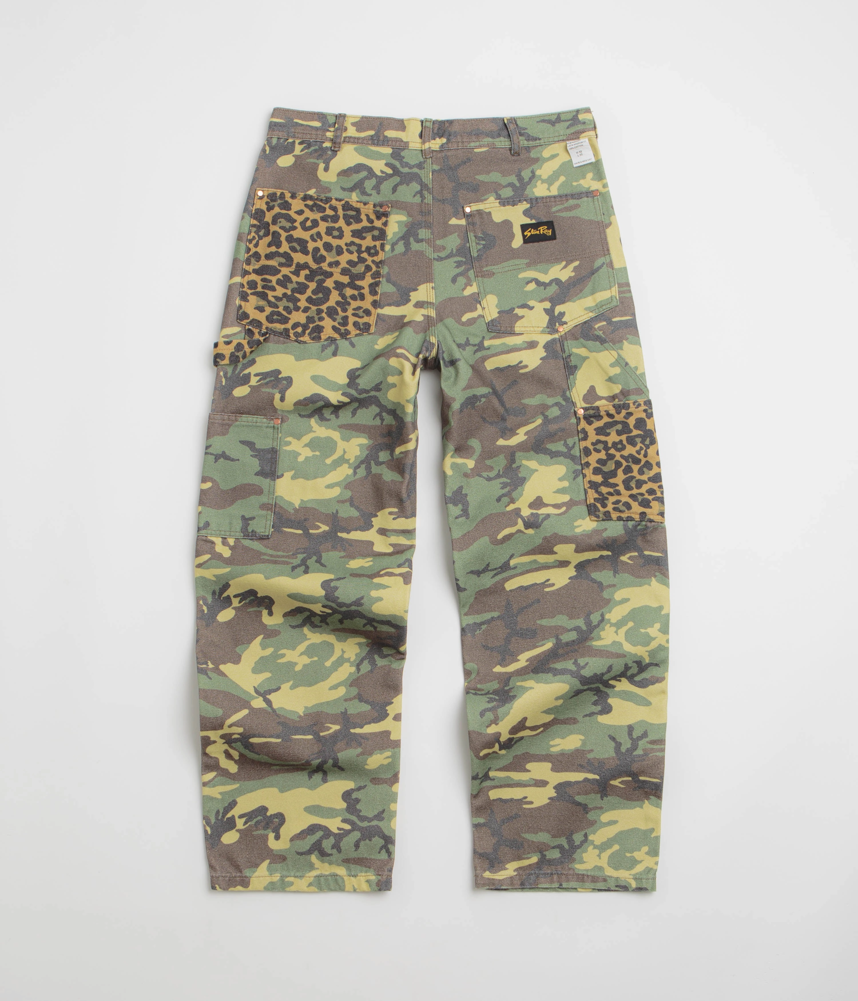Stan Ray Double Knee Pants - Woodland DPM Duck / Leopard Duck Mix Flexible Seam
