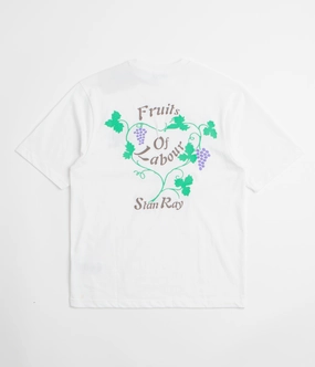 Stan Ray Labour T-Shirt - White Sun Protection Vibrant Prints