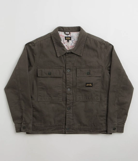 Stan Ray Lined Trucker Jacket - Charcoal Duck Windproof Closure