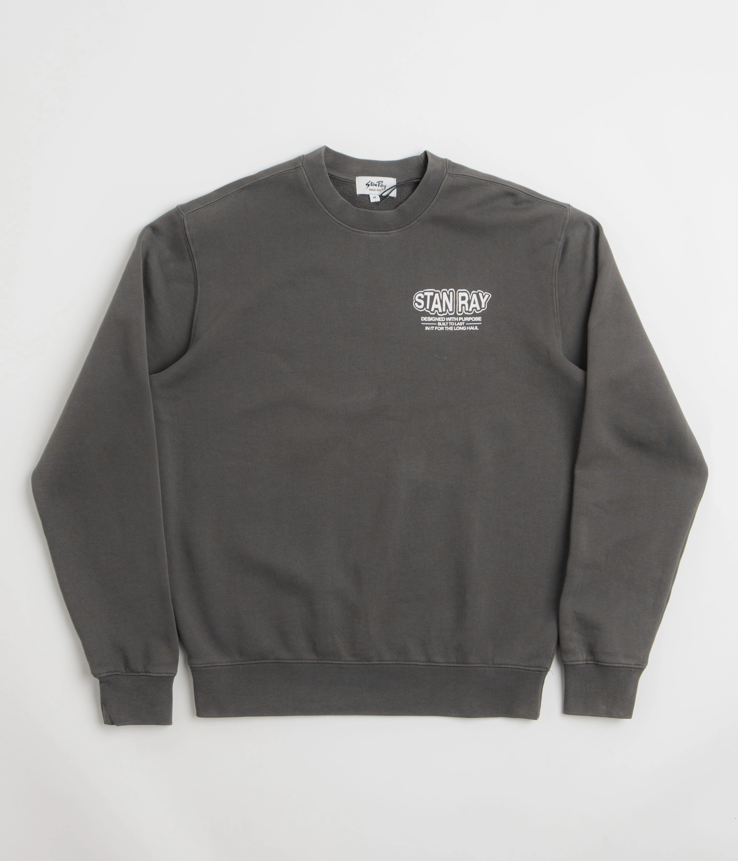 Street Layering Product Innovation Stan Ray Long Haul Crewneck Sweatshirt - Washed Black