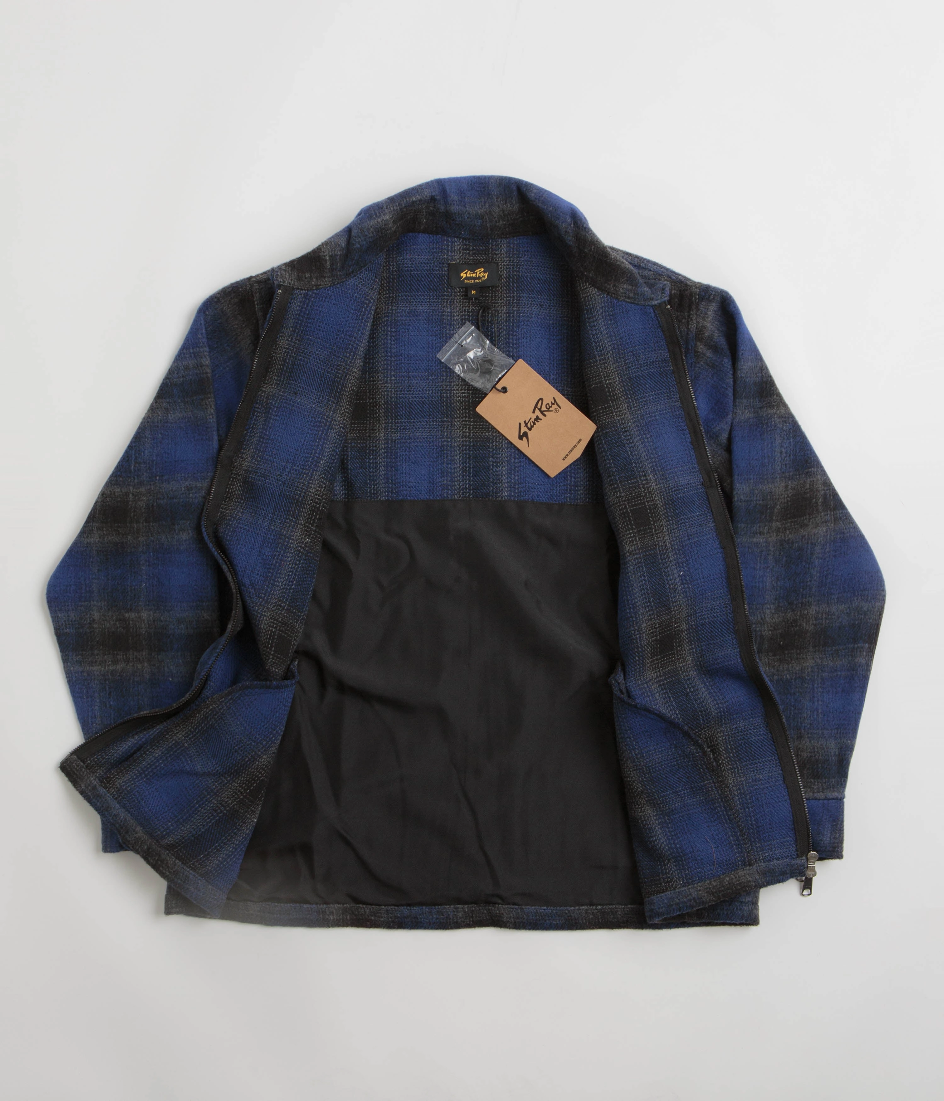 Stan Ray Mackinaw Jacket - Navy Plaid Outdoors Day Non Restrictive Collar