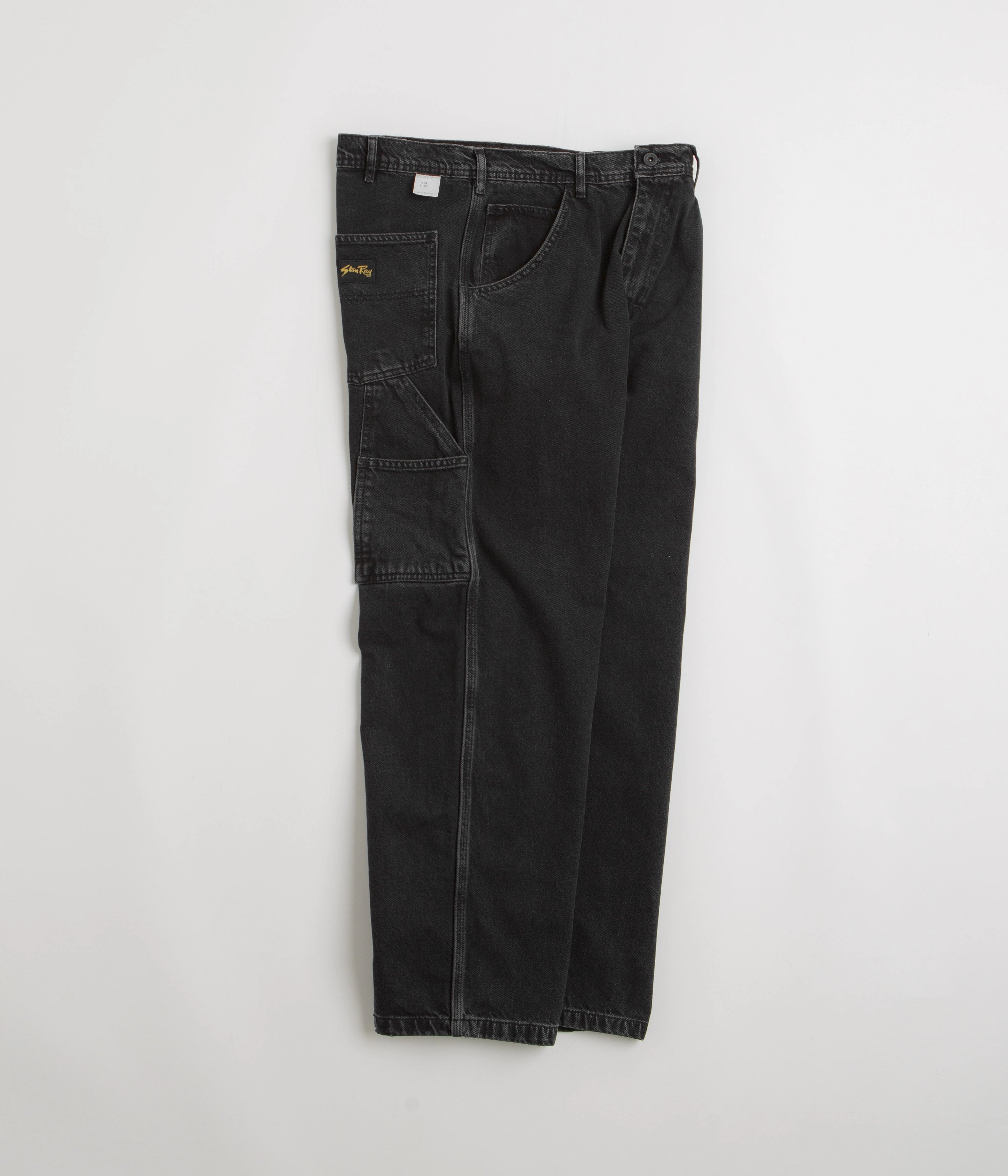 Soft and Light NonChafingEdges Stan Ray OG Painter Pants - Stonewashed Black Denim