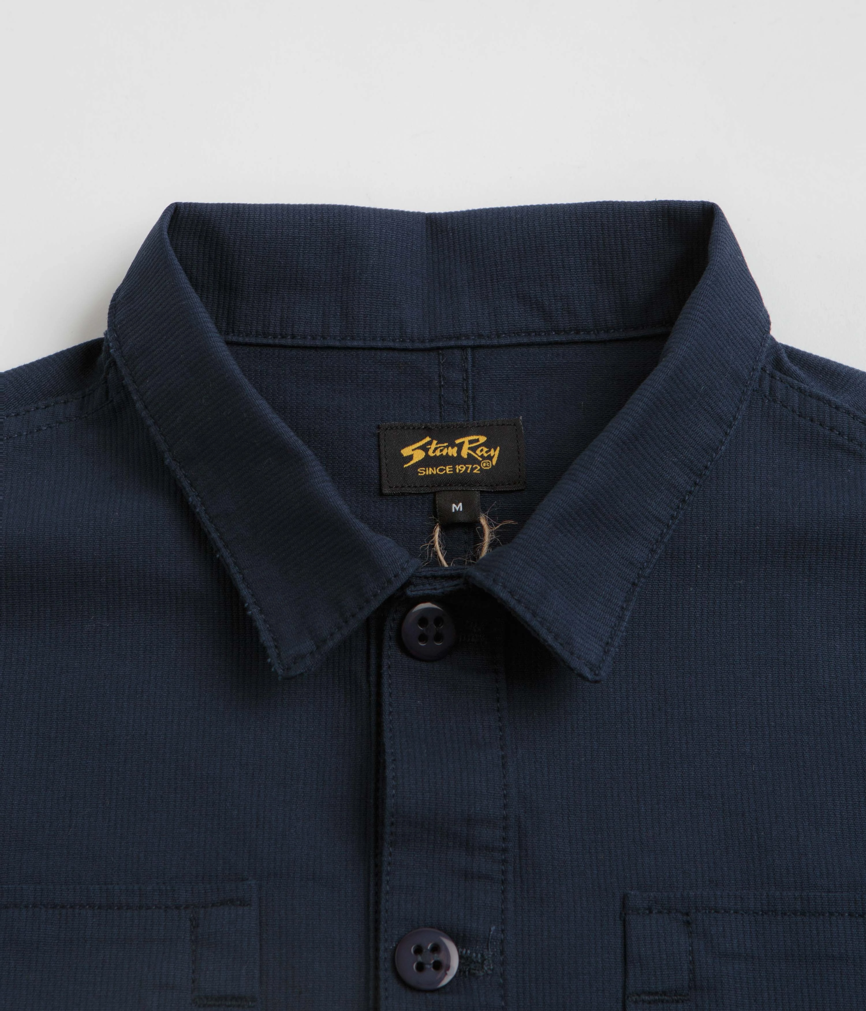 Year-Round Favorite Casual Hangout Stan Ray Painters Pop Over Shirt - Navy Bedford