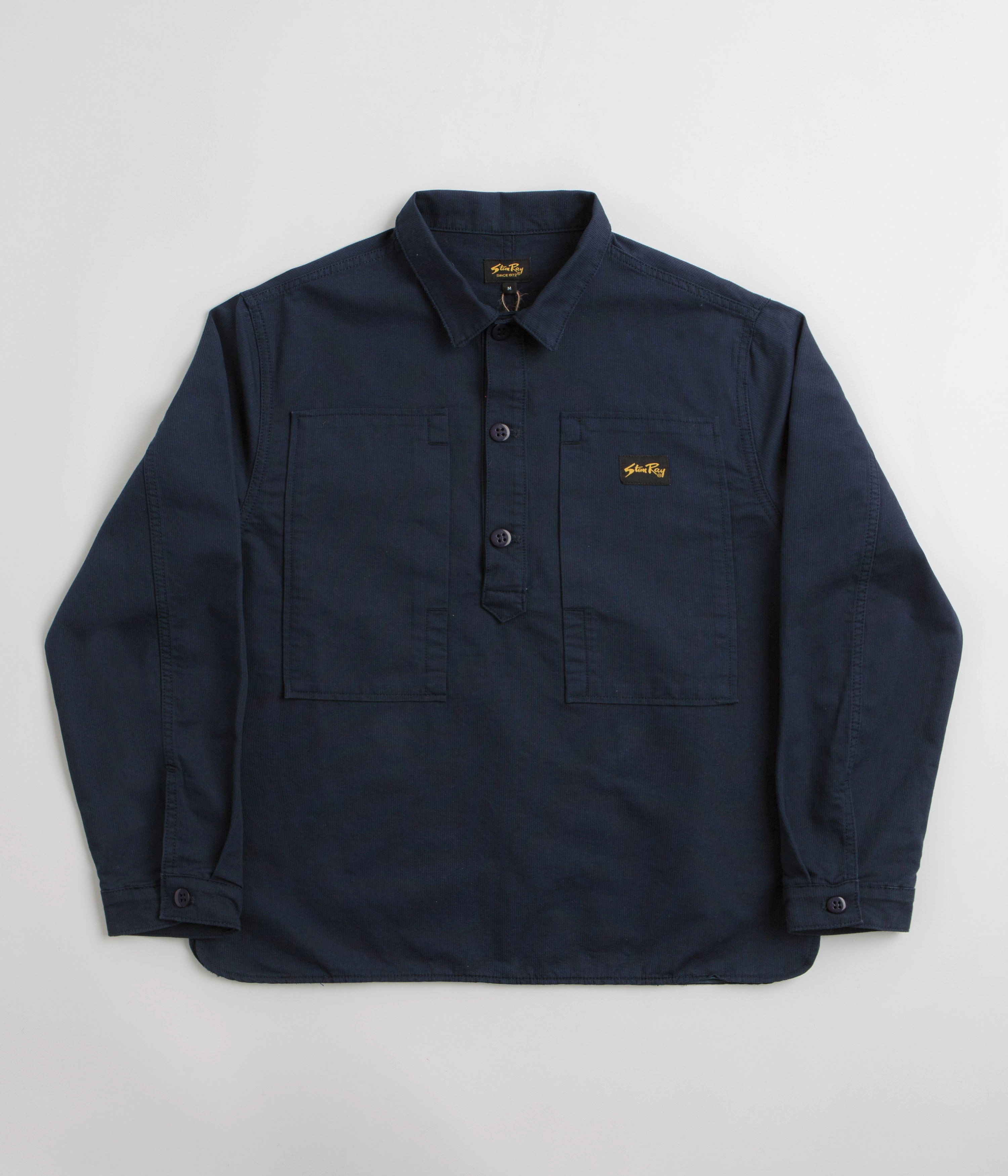 Statement Maker Stan Ray Painters Pop Over Shirt - Navy Bedford