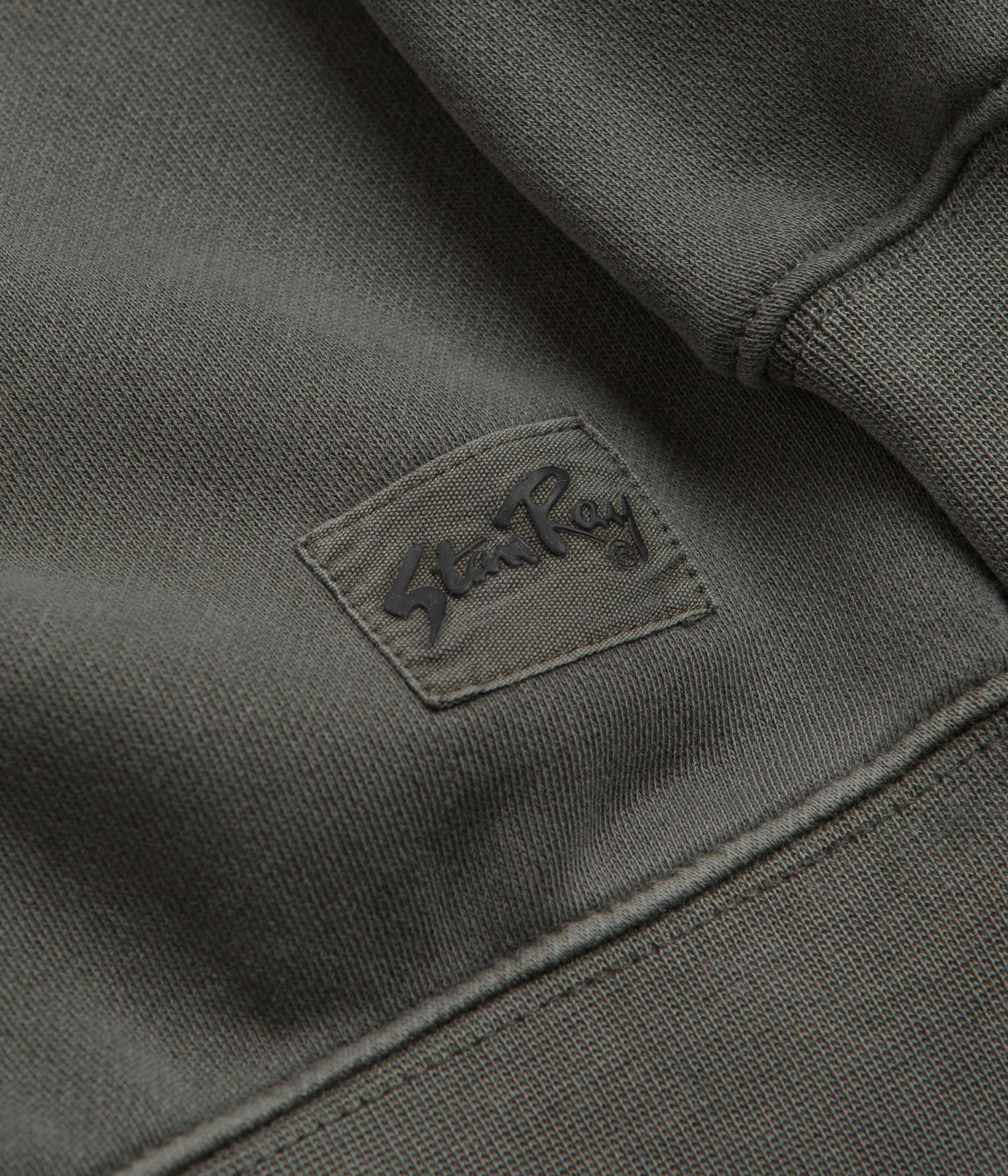 Stan Ray Patch Crewneck Sweatshirt - Washed Black Fresh Look