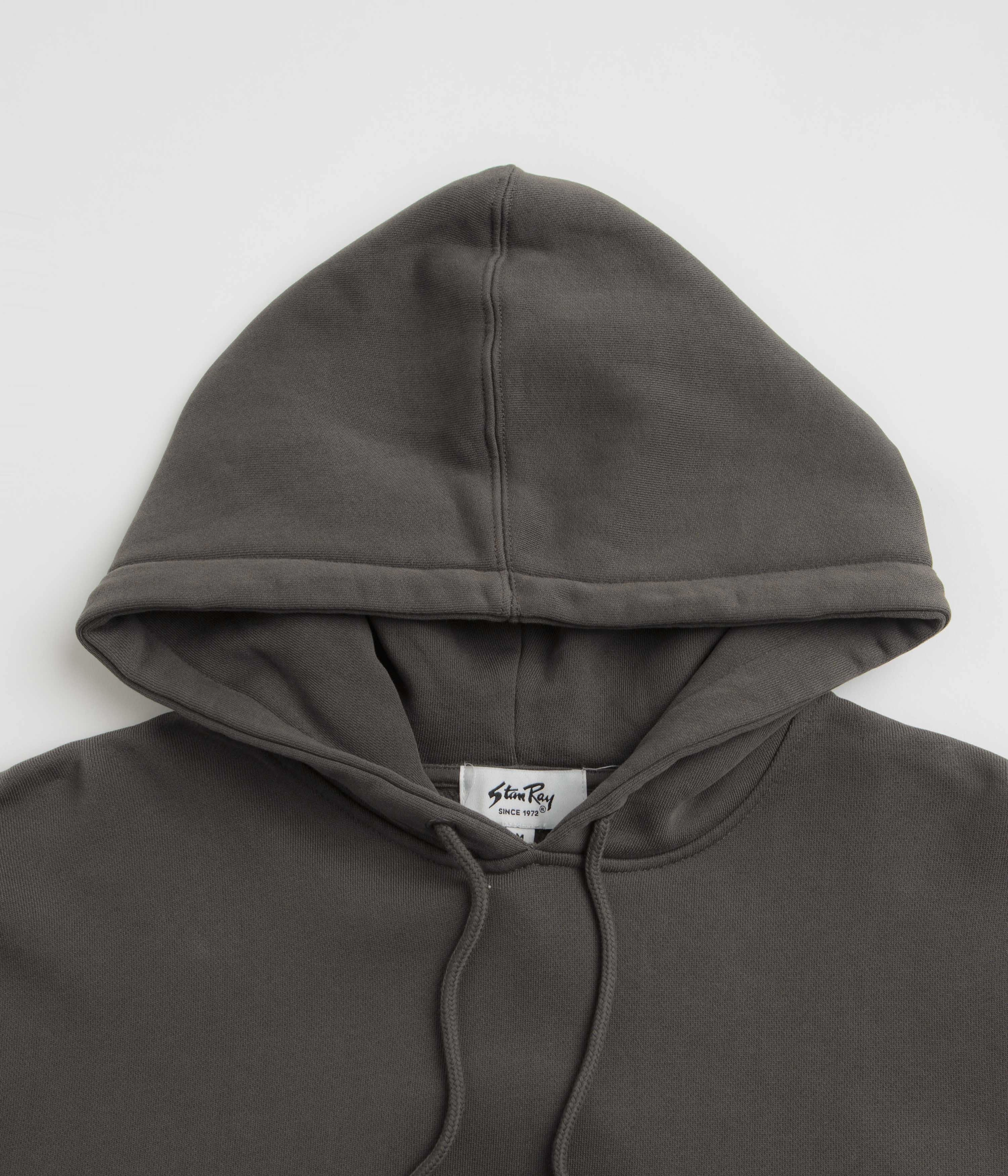 Cruise Wear Reinforced Edges Stan Ray Patch Hoodie - Washed Black