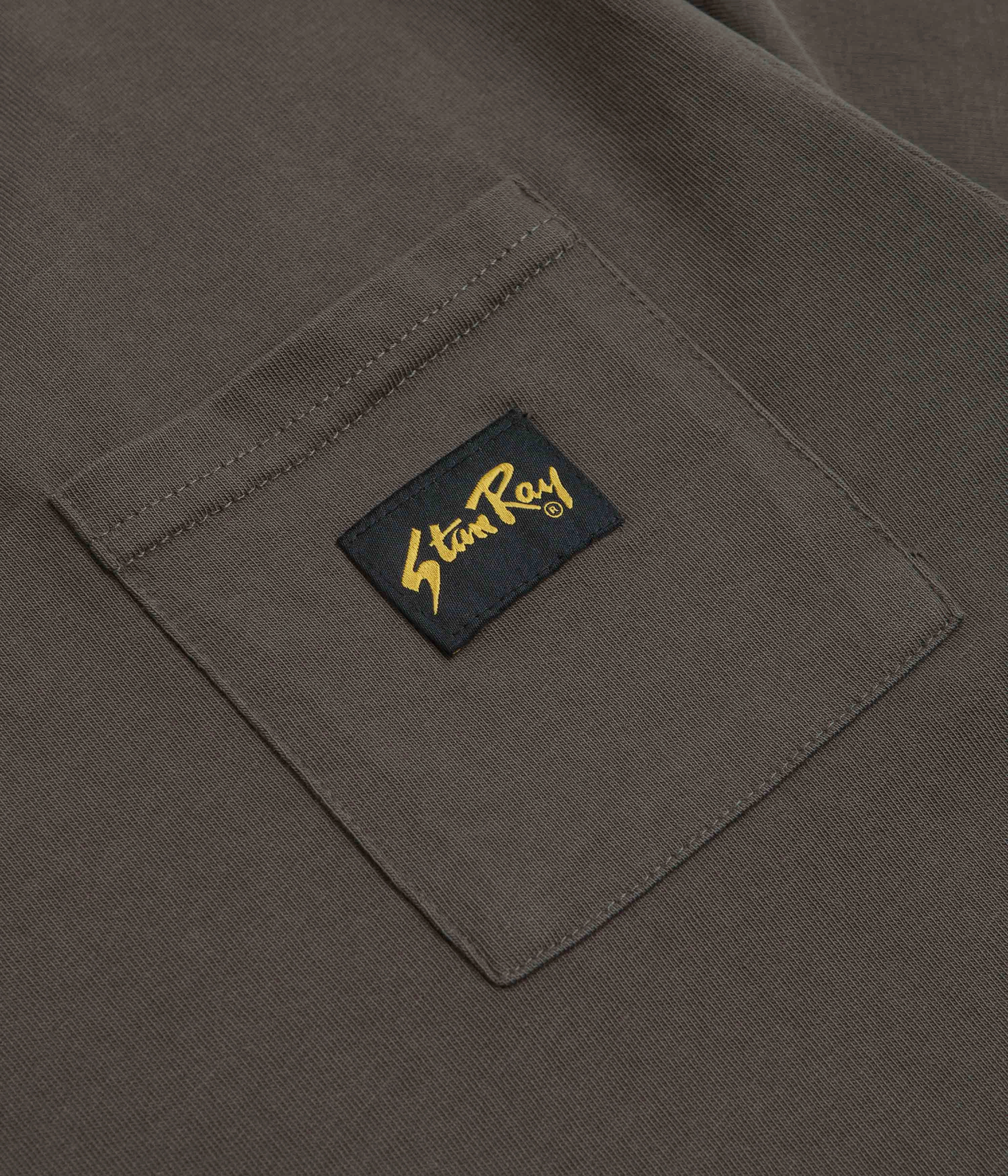 Stan Ray Patch Pocket T-Shirt - Washed Black Chic Cut Classic Trend Look