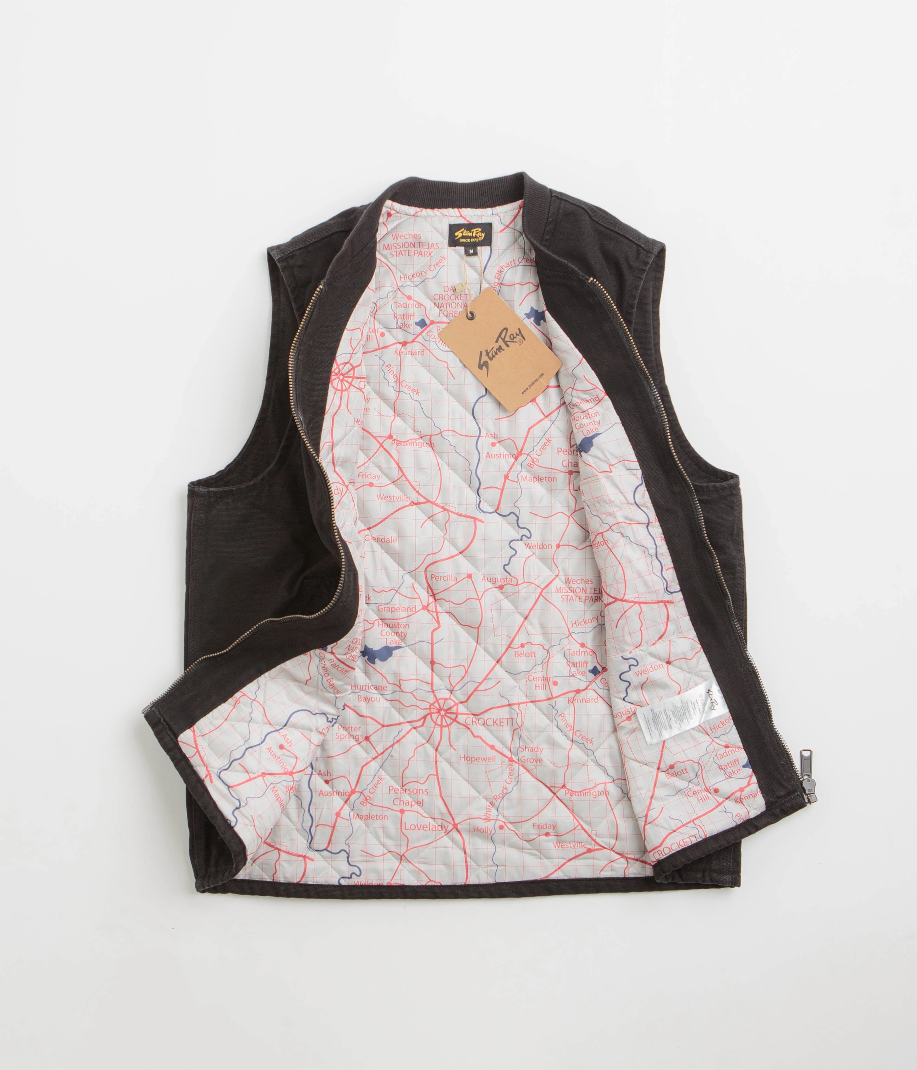 Shaving-cream Stan Ray Pork Chop Vest - Washed Black Duck