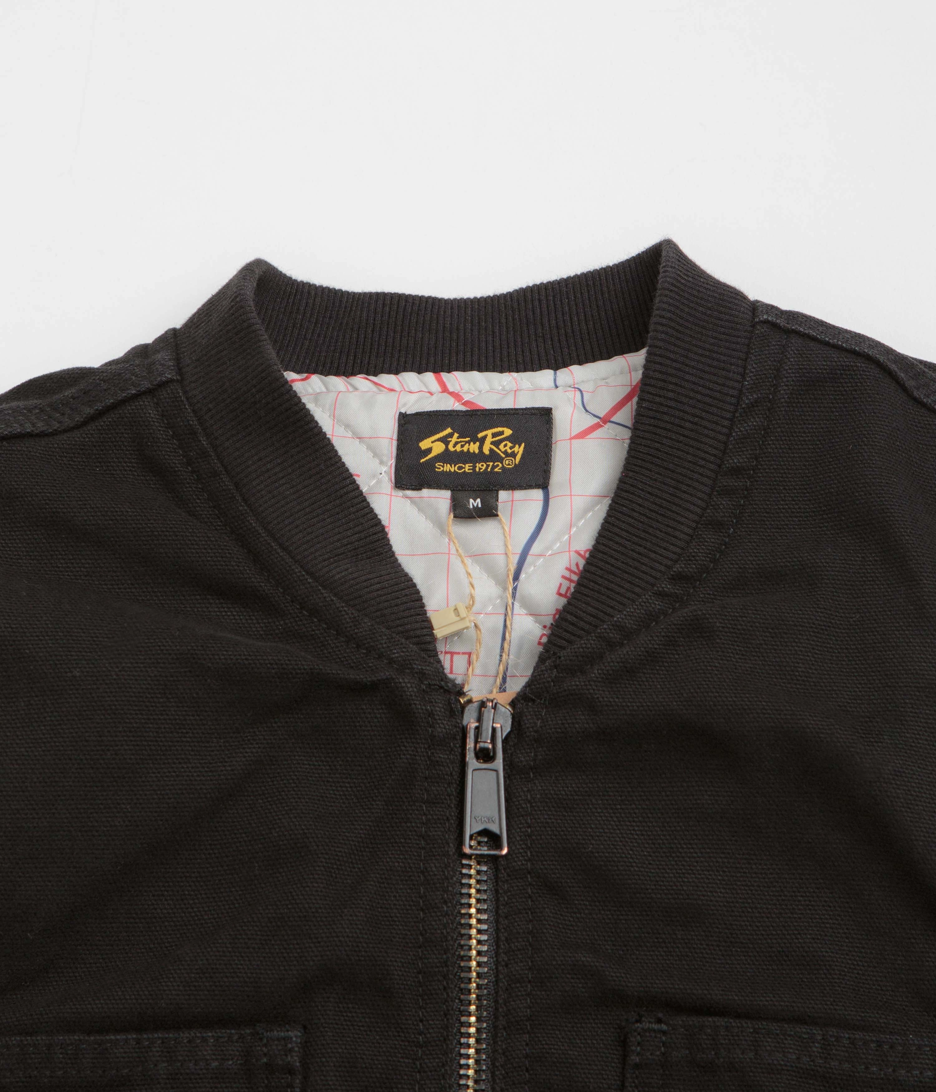 Fleece Lined Stan Ray Pork Chop Vest - Washed Black Duck