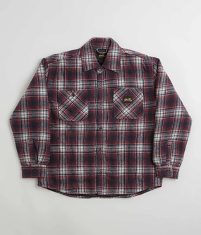 Stan Ray Quilted Plaid Overshirt - Red Long-sleeved Stroll