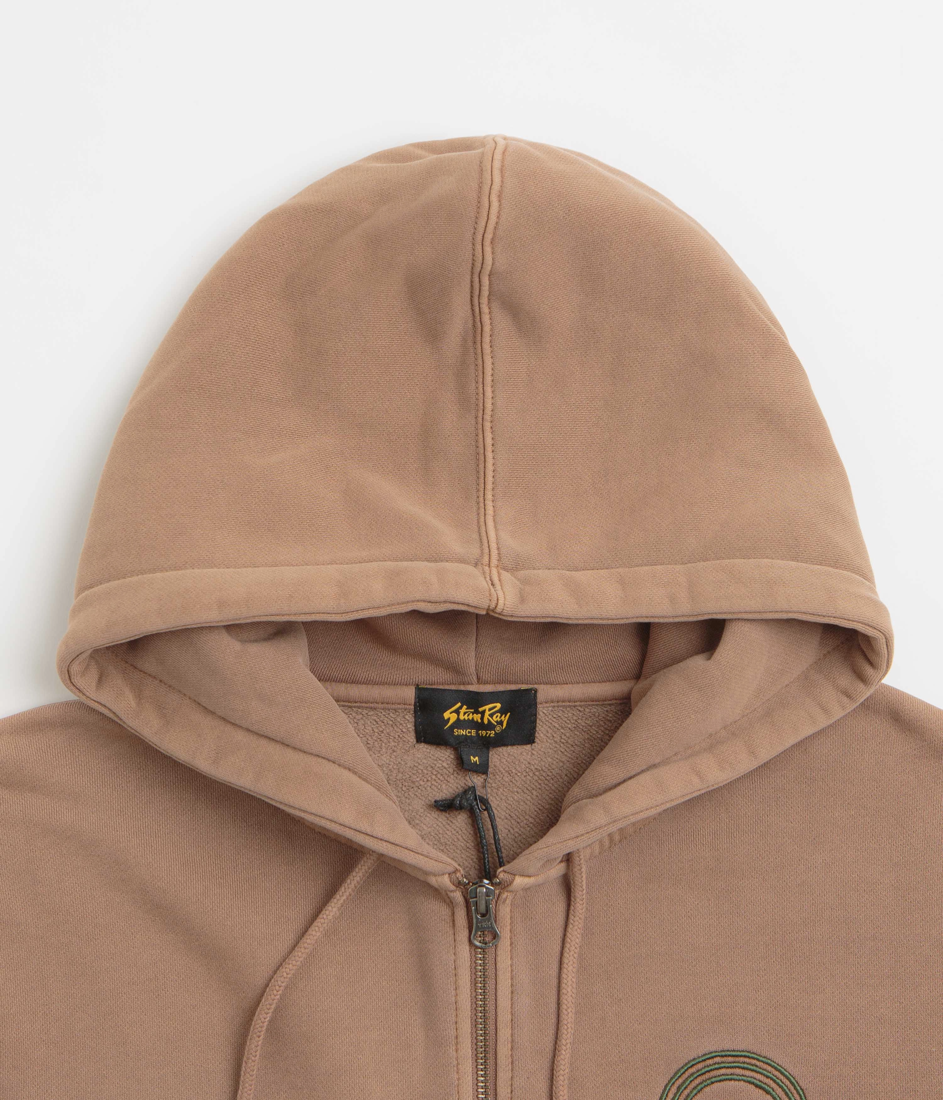 Frog like Stretchable Cuffs Stan Ray S Supply Full Zip Hoodie - Acorn
