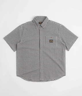 Stan Ray Short Sleeve Flannel Shirt - Shale Check Checkered Look