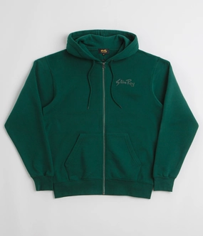 Minimalist Aesthetic Customizable Option Stan Ray Stan OG Full Zip Hoodie - Botanical Green