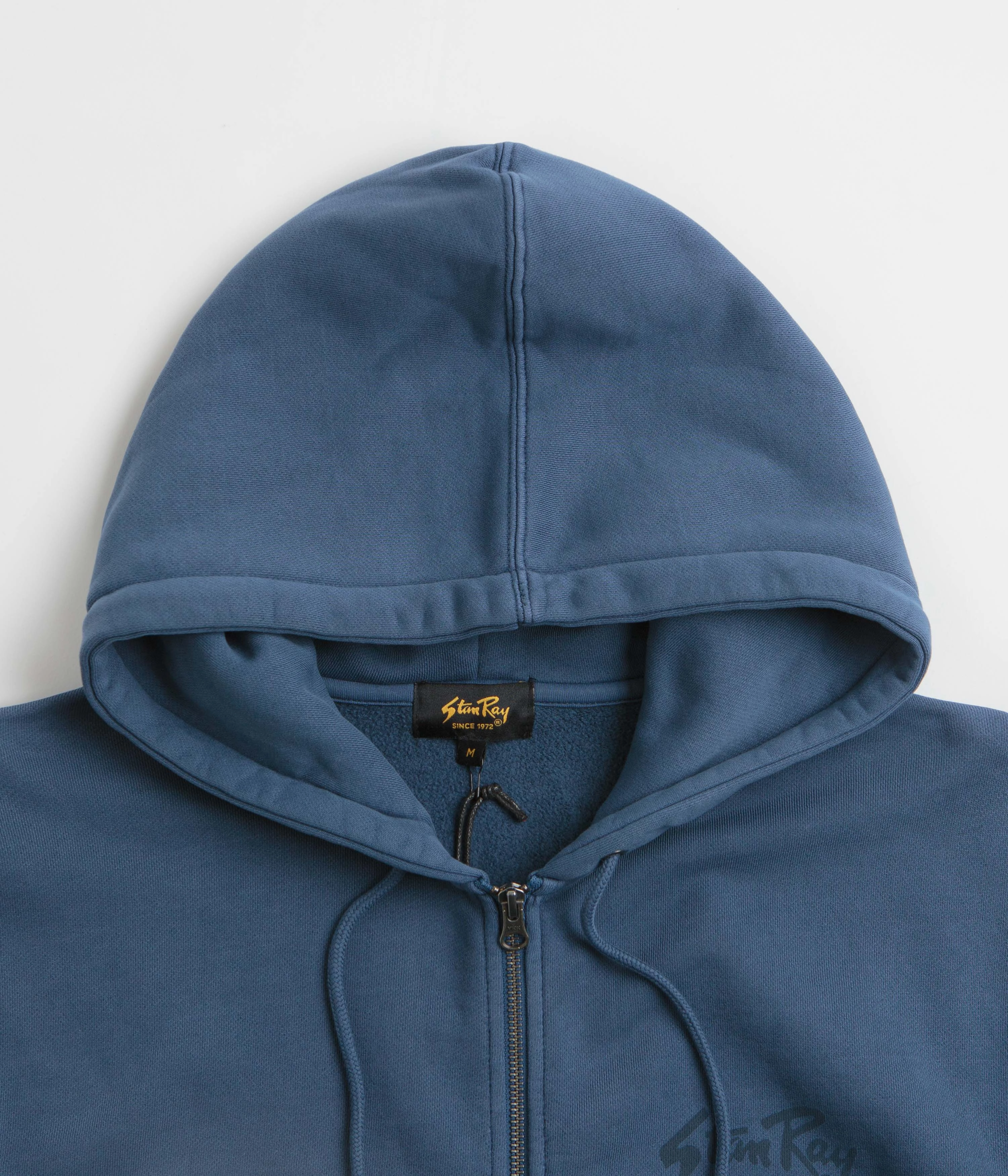 College Wear Surfing wear Stan Ray Stan OG Full Zip Hoodie - Washed Navy