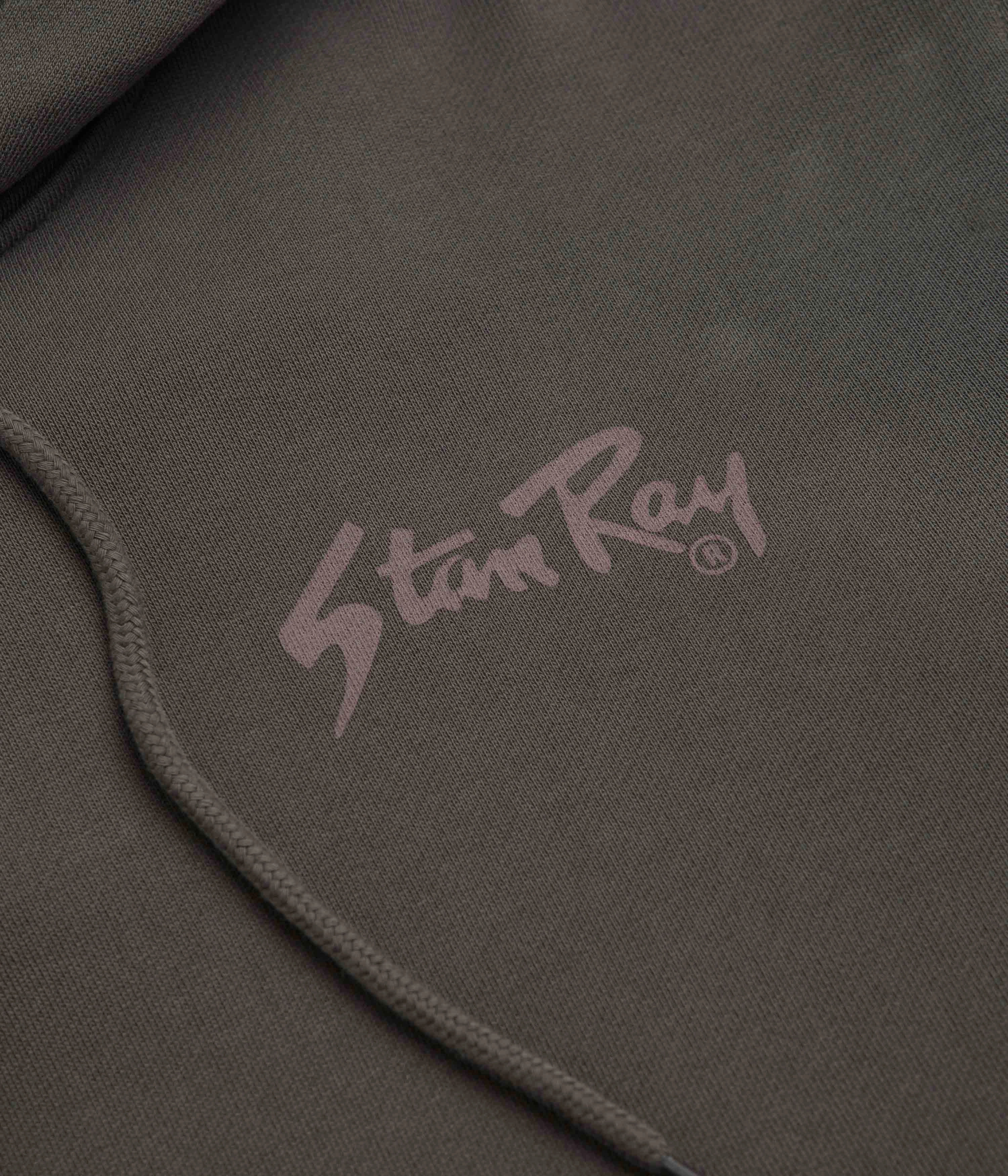 Stan Ray Stan OG Hoodie - Washed Black Ink / Peyote earthy tone