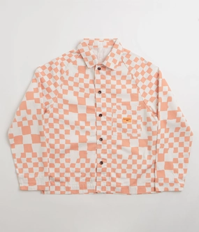 Pilates Service Works Drill Printed FOH Jacket - Salmon Checker