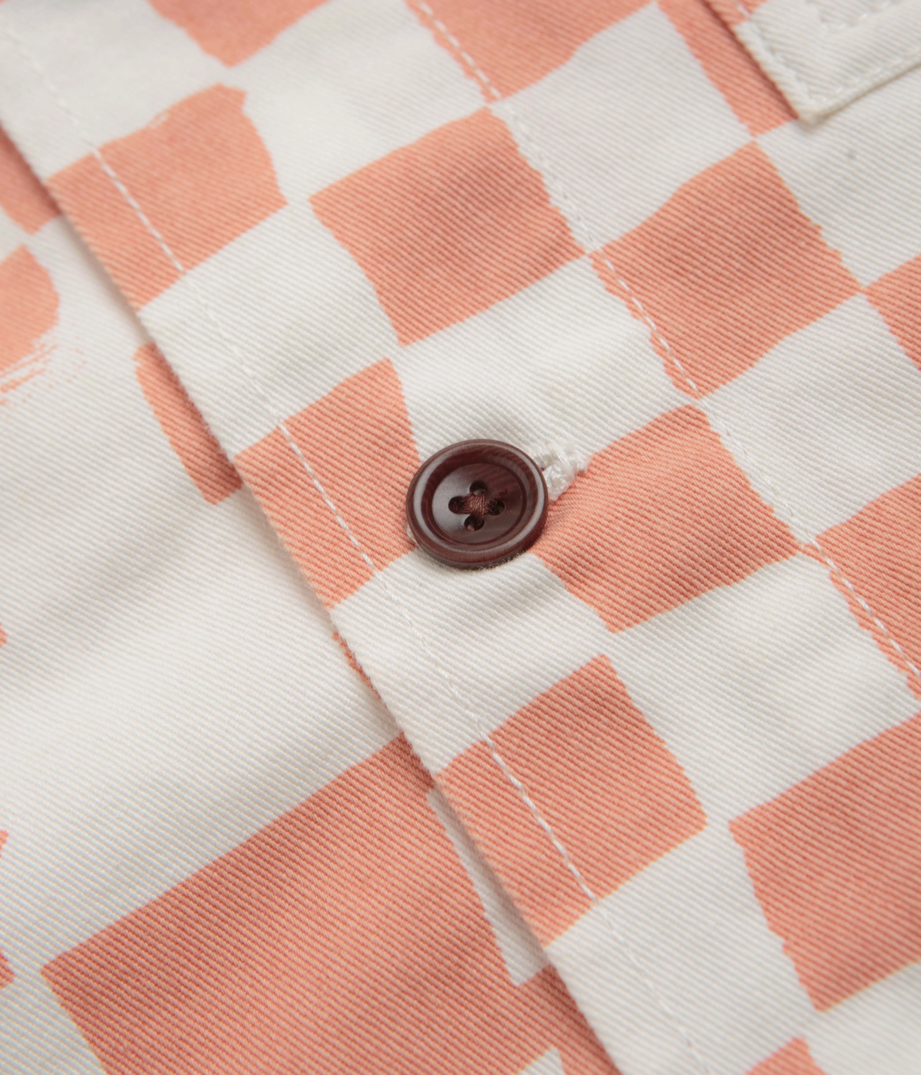 Service Works Drill Printed FOH Jacket - Salmon Checker bar Stylish