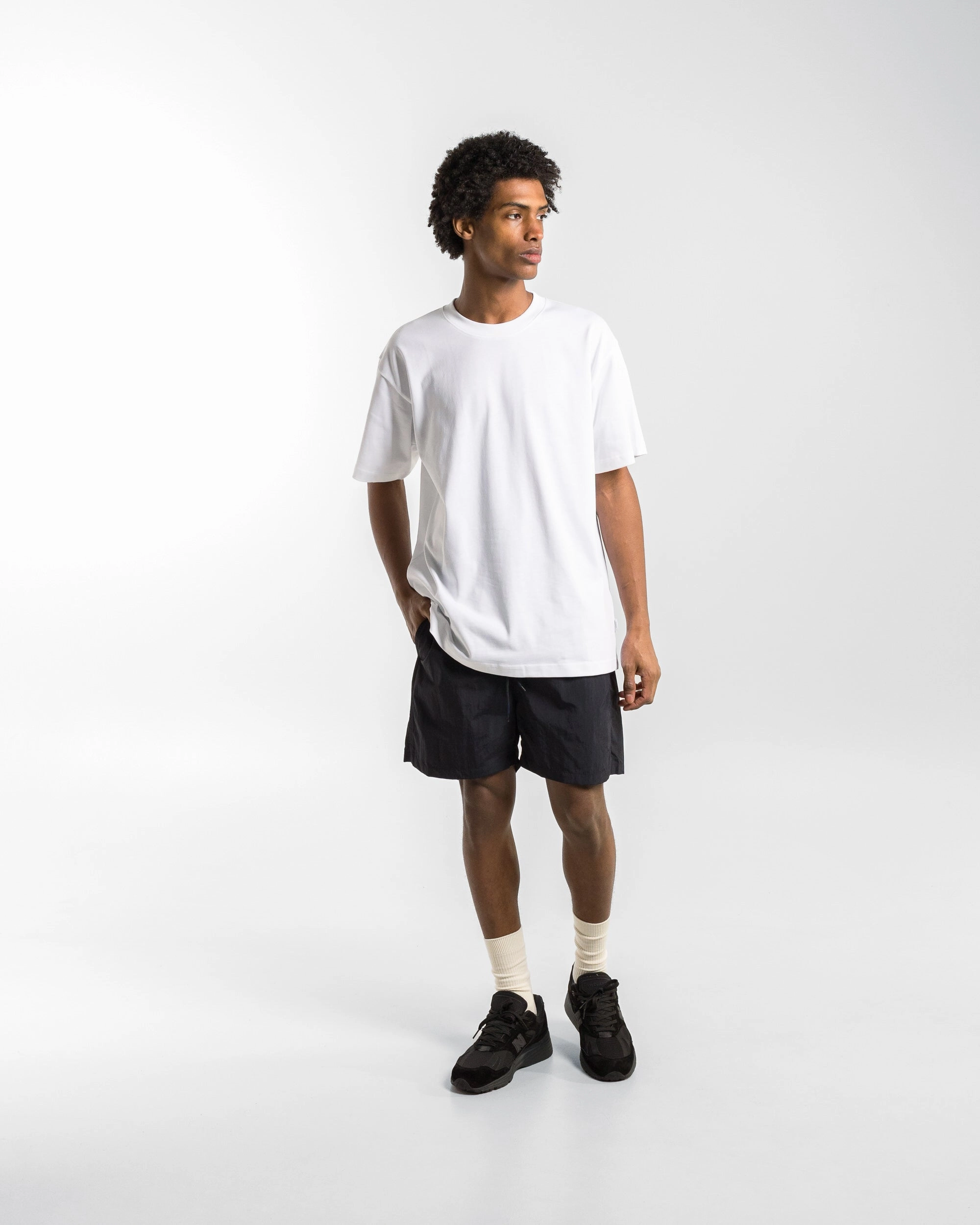 Standard Heavy Loose T-Shirt - White Wrinkle Resistant Trendy Vibes