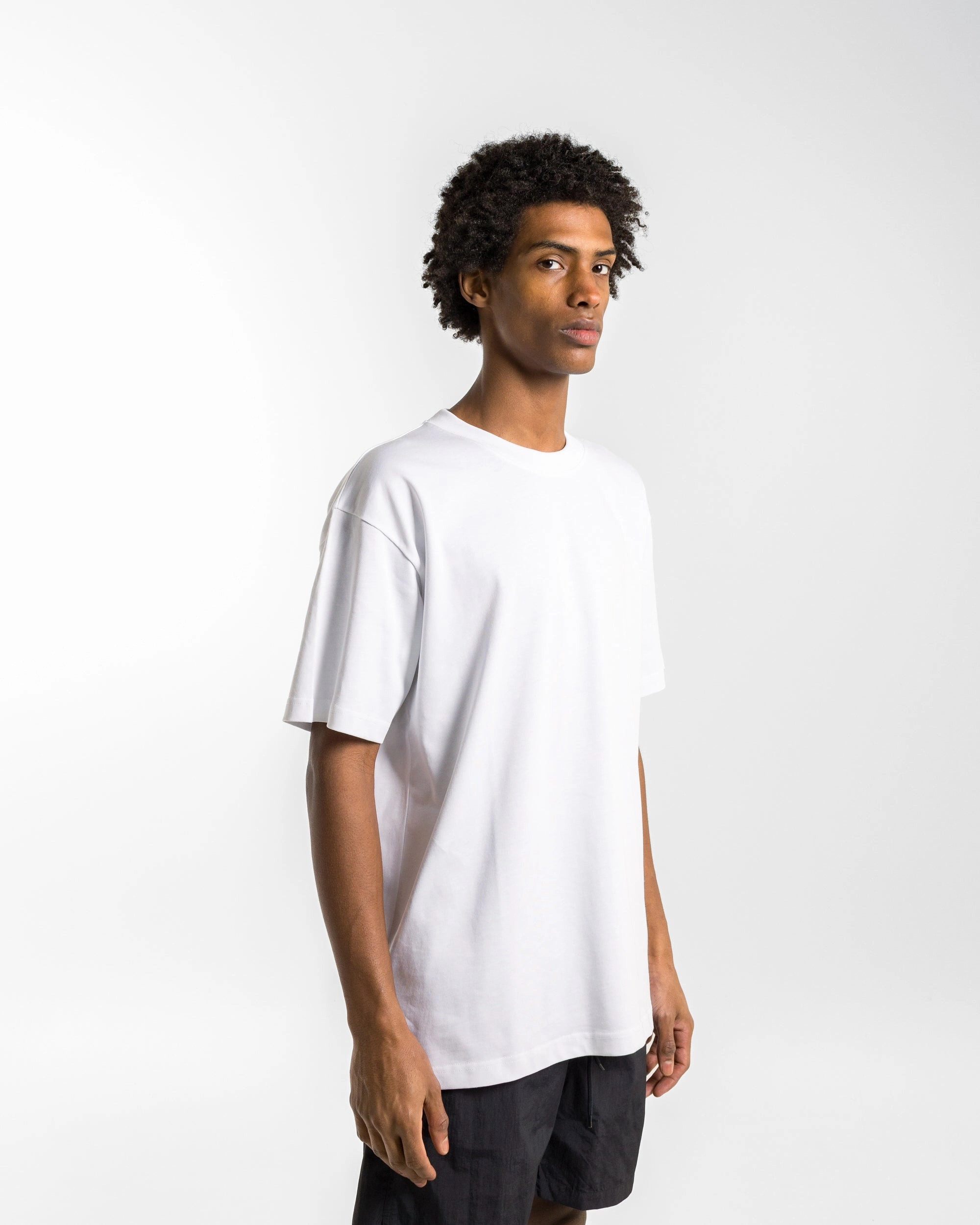 Standard Heavy Loose T-Shirt - White Snag Resistant Surface GentleWashResistance