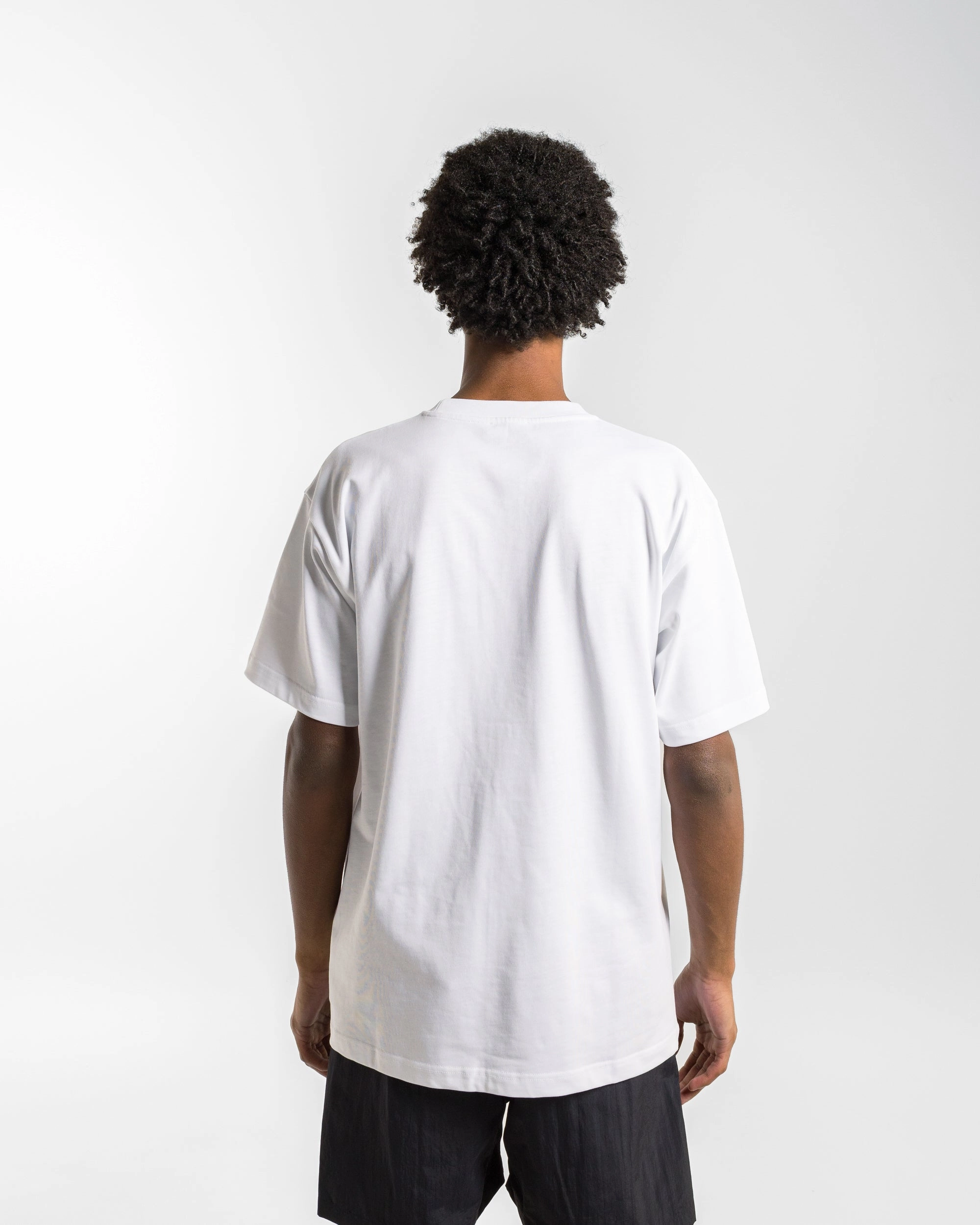cotton material Standard Heavy Loose T-Shirt - White