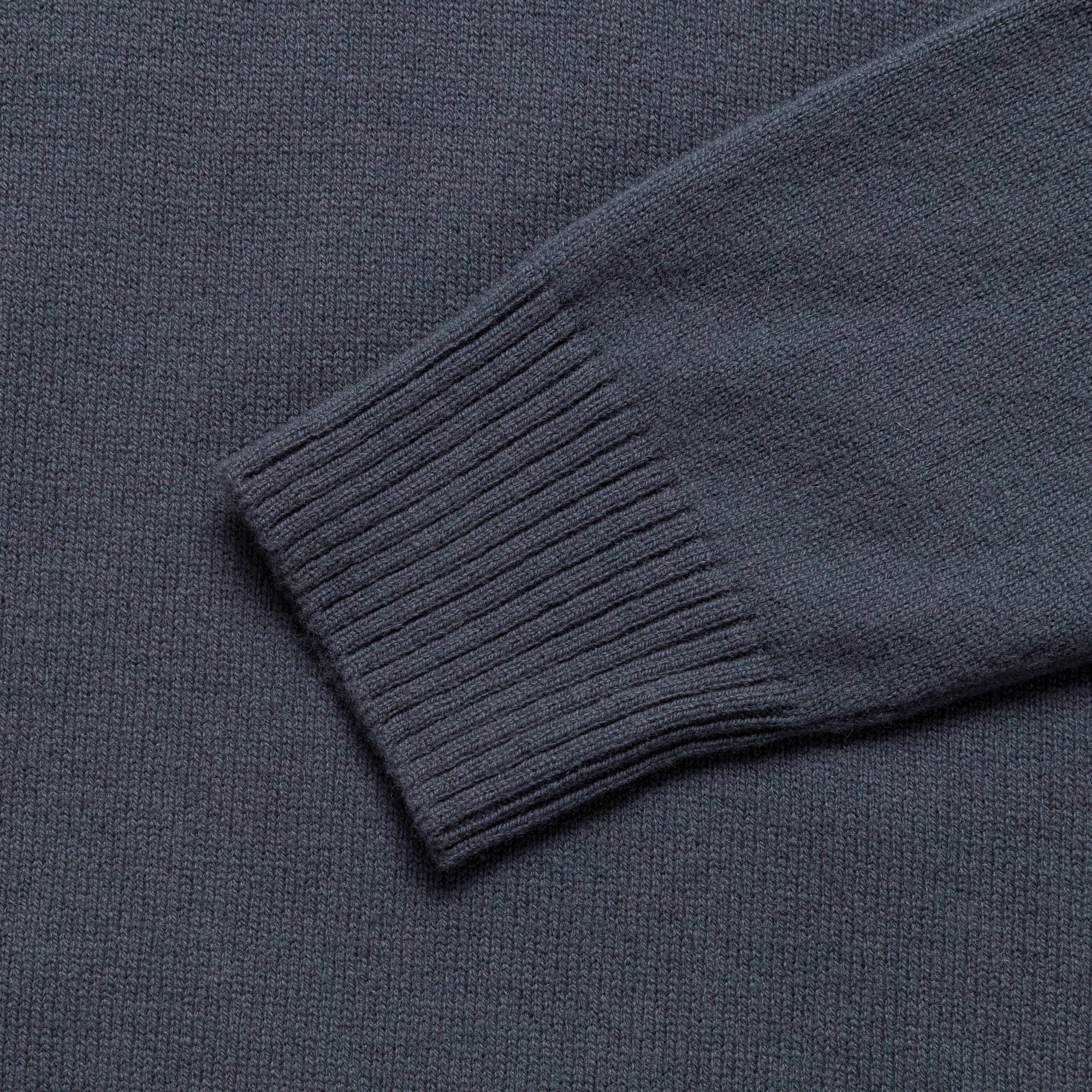 Double Stitched Hems Standard Merino Lambswool Polo - Orion Blue