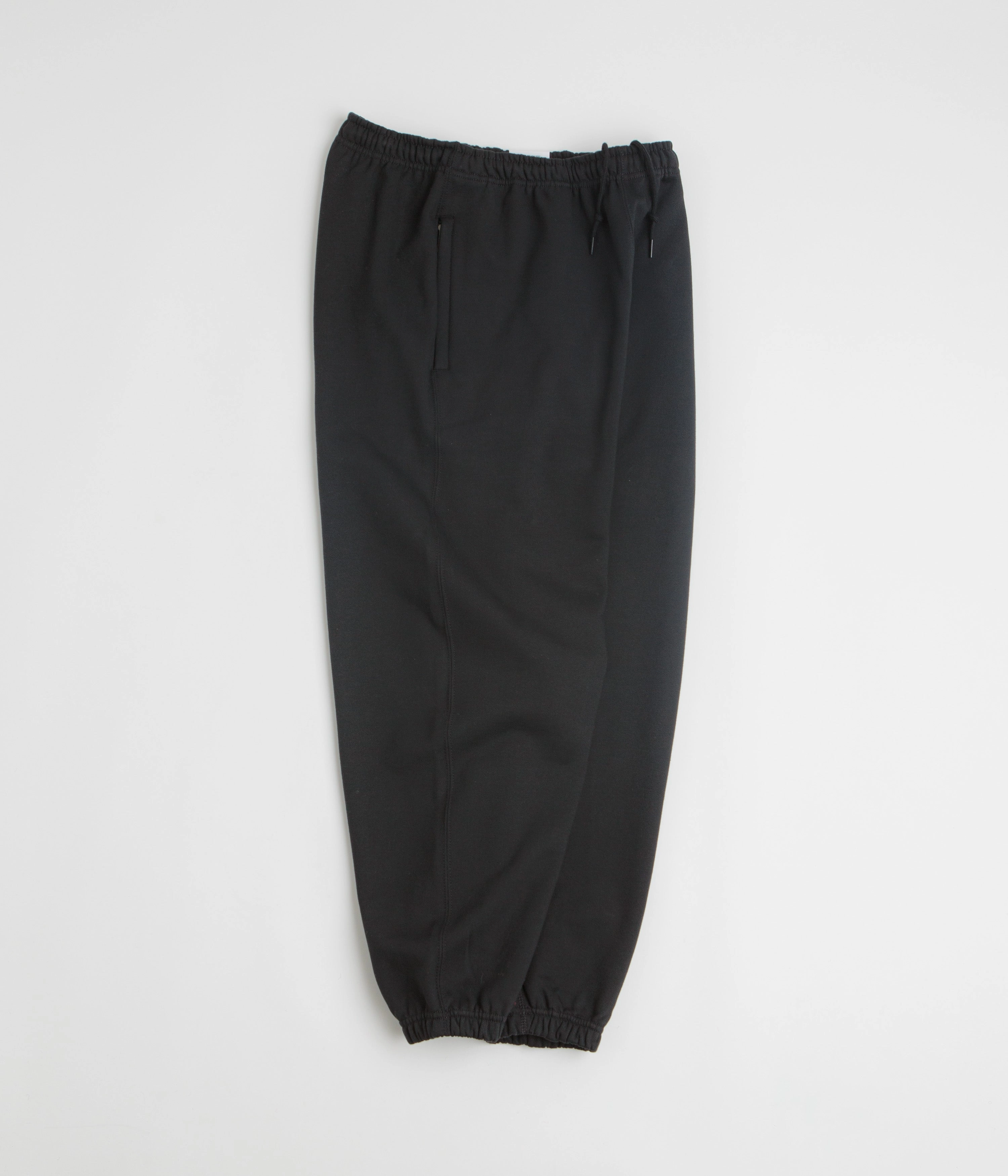 simple design Comfort Flex Nike Solo Swoosh Cuffed Sweatpants - Black / Black / White