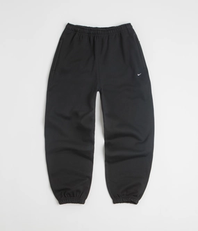 Nike Solo Swoosh Cuffed Sweatpants - Black / Black / White Outfit Staple